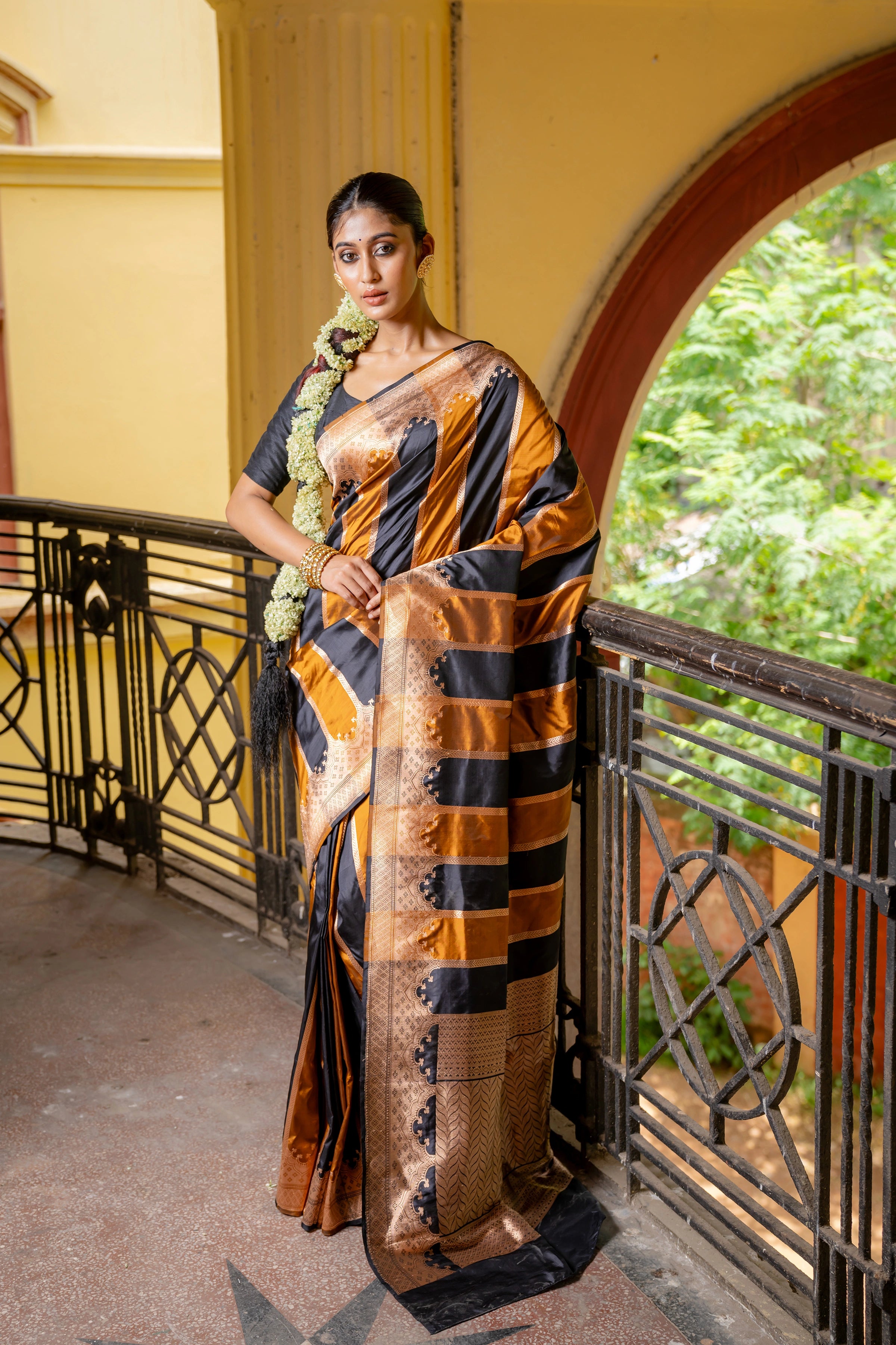 Designer Pure Silk Banarasi katan in Rankaat style