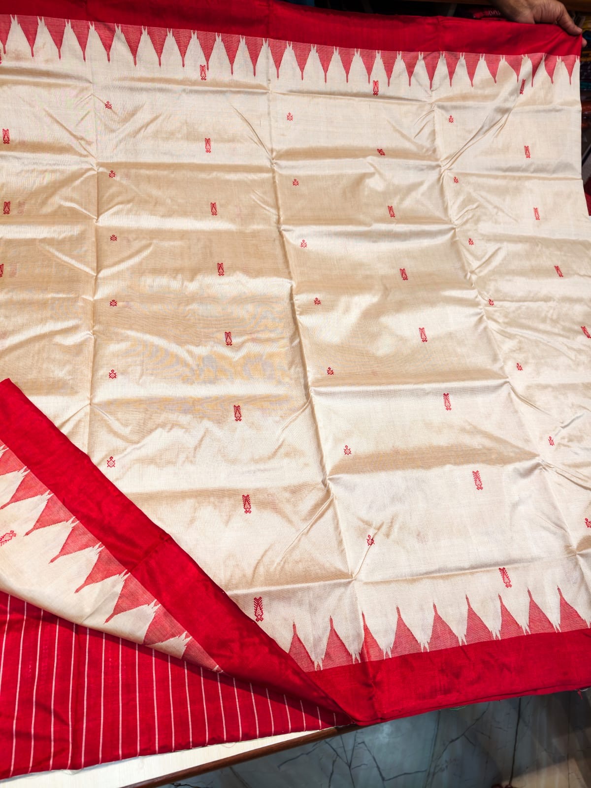 Odisha Handloom – Sambalpuri Fudakumbha Tussar Silk Saree