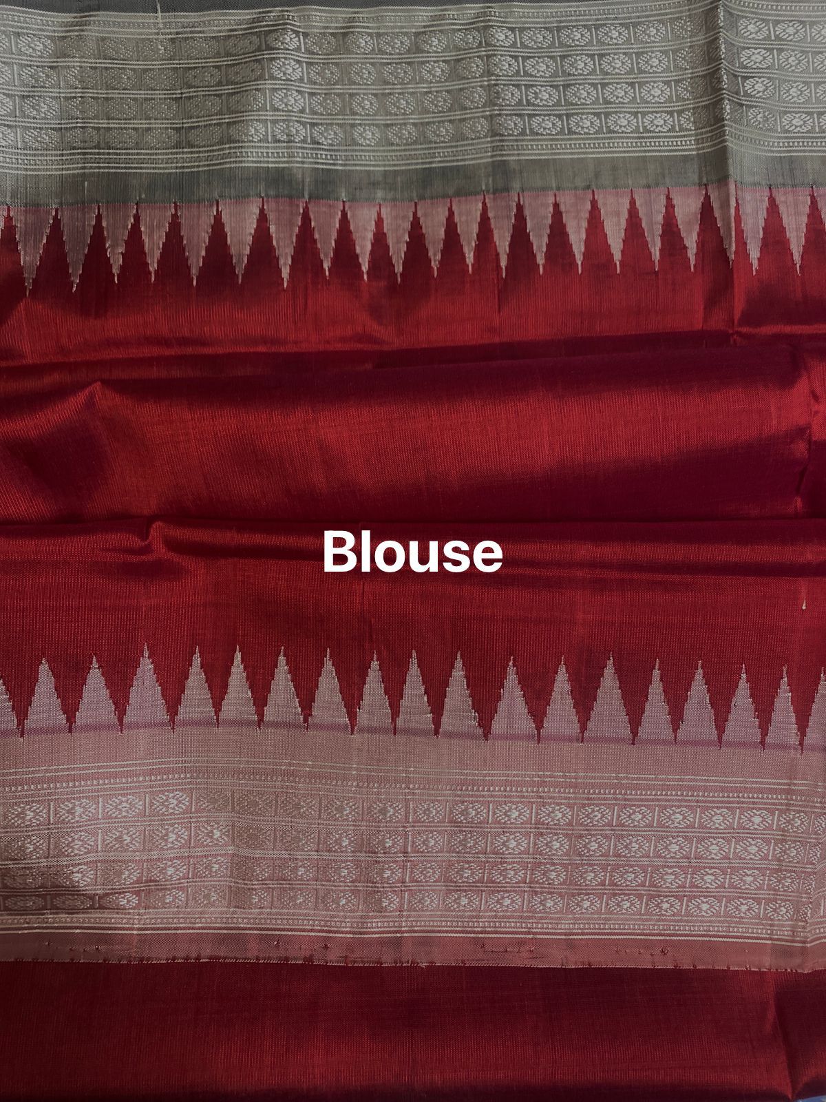 Rudraksha Charm Berhampuri Silk Saree