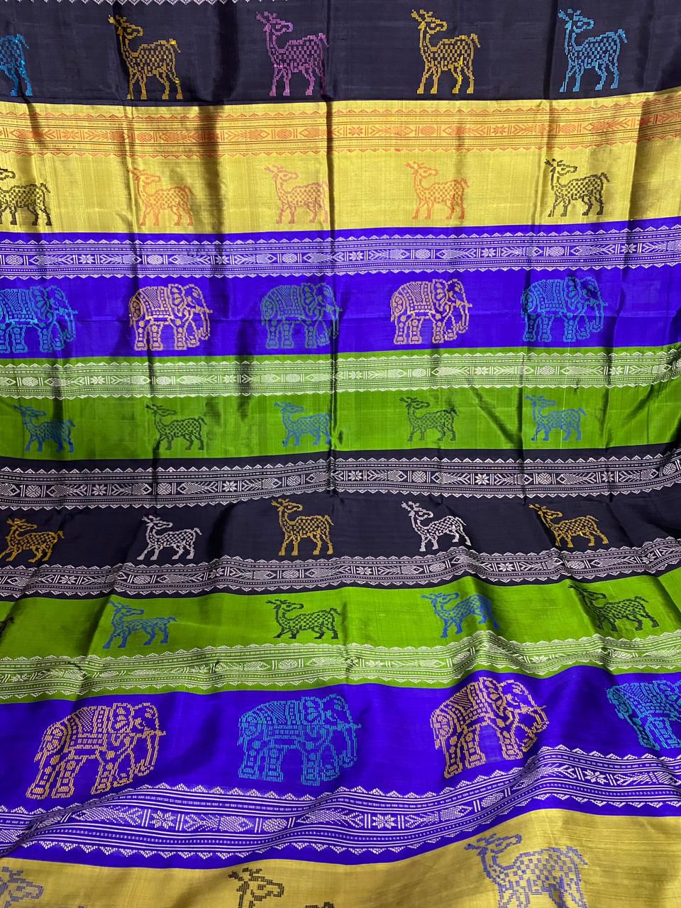 Matsya Varnam Berhampuri Silk Saree