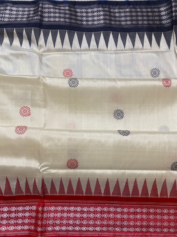 Rudraksha Charm Berhampuri Silk Saree