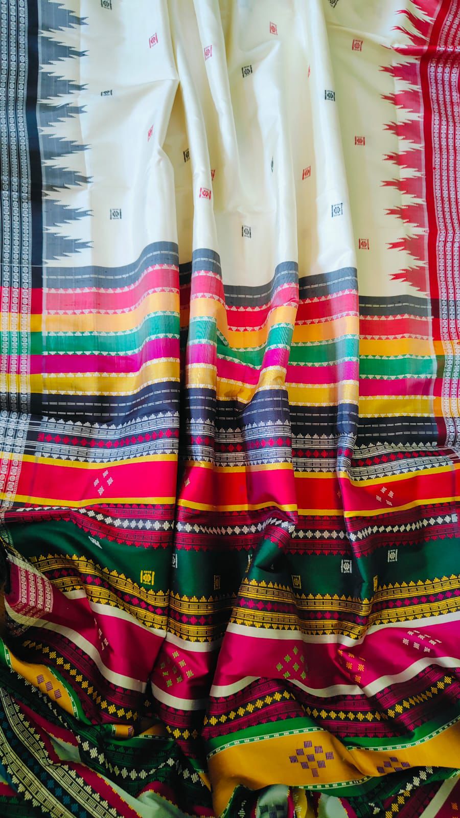 Rudraksha Heritage Berhampuri Silk Saree