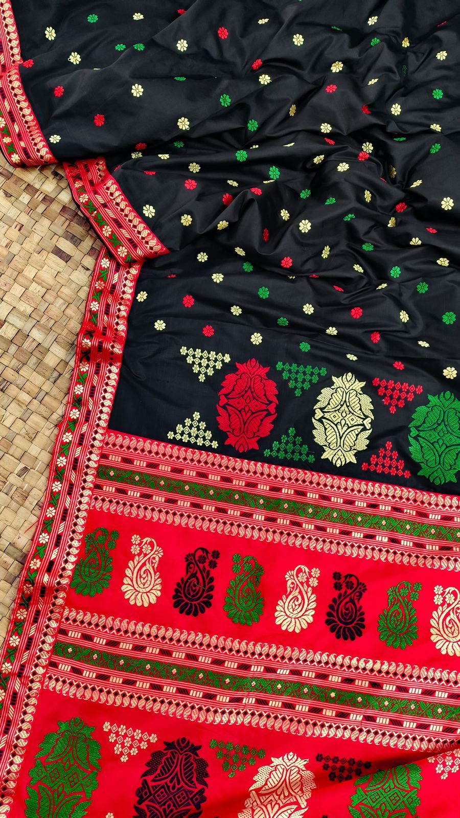 Rangrekha Mulberry Assam Silk Saree