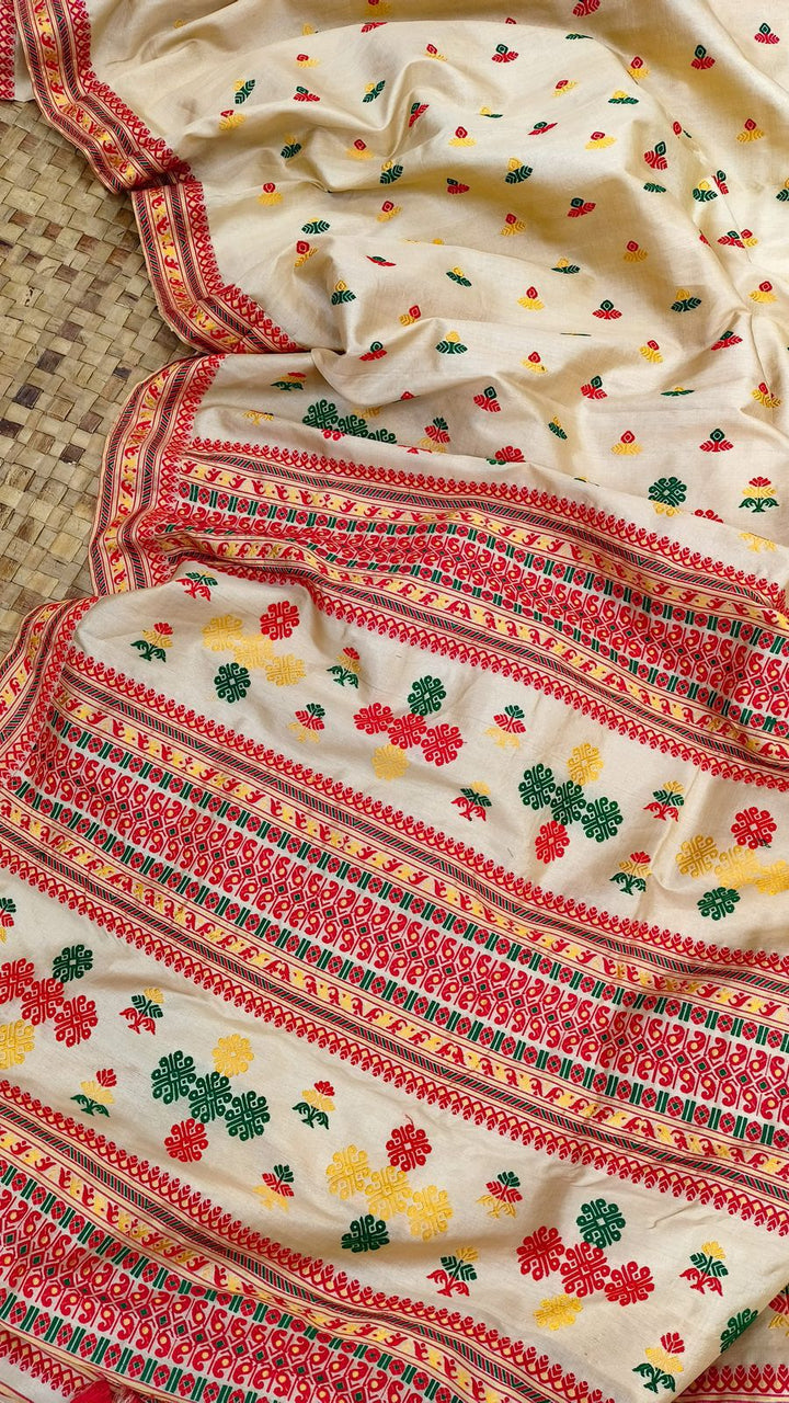 Tussar Paat Heritage Assam Silk Saree