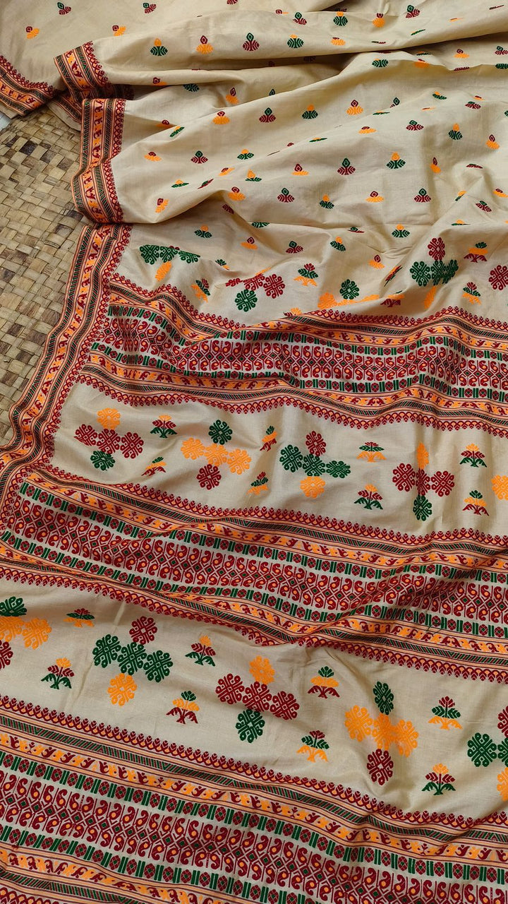 Sunset Loom Assam Silk Saree