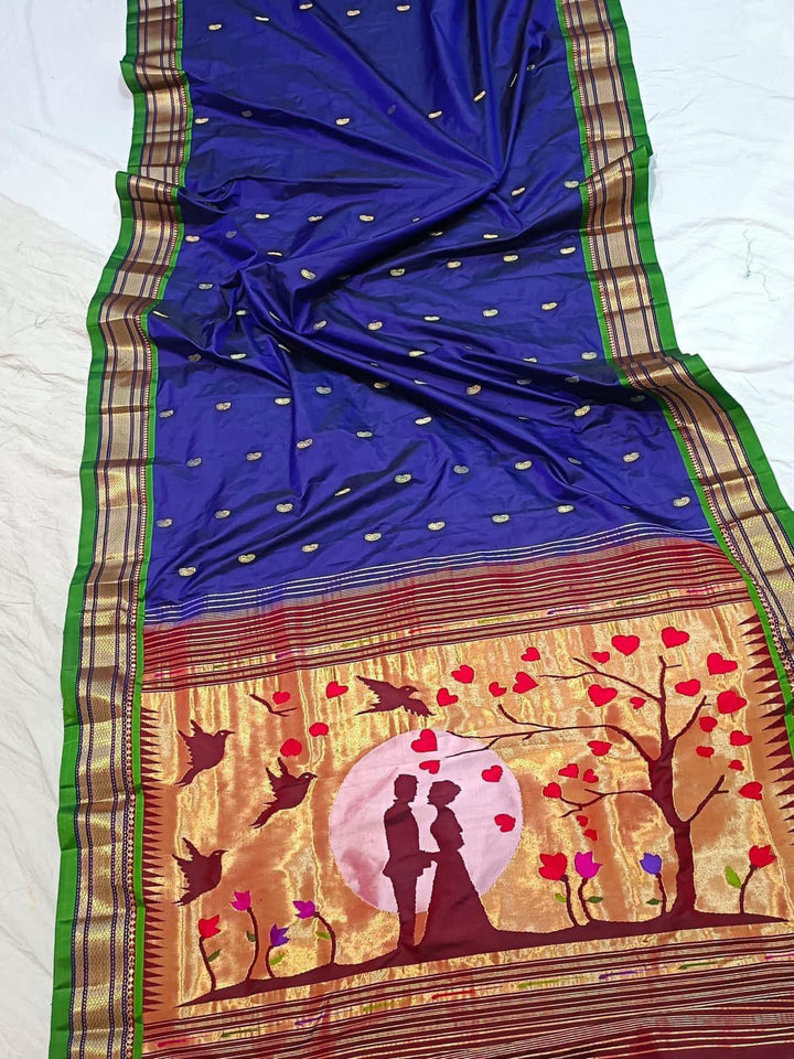 Neel-Narali Bandhan Paithani