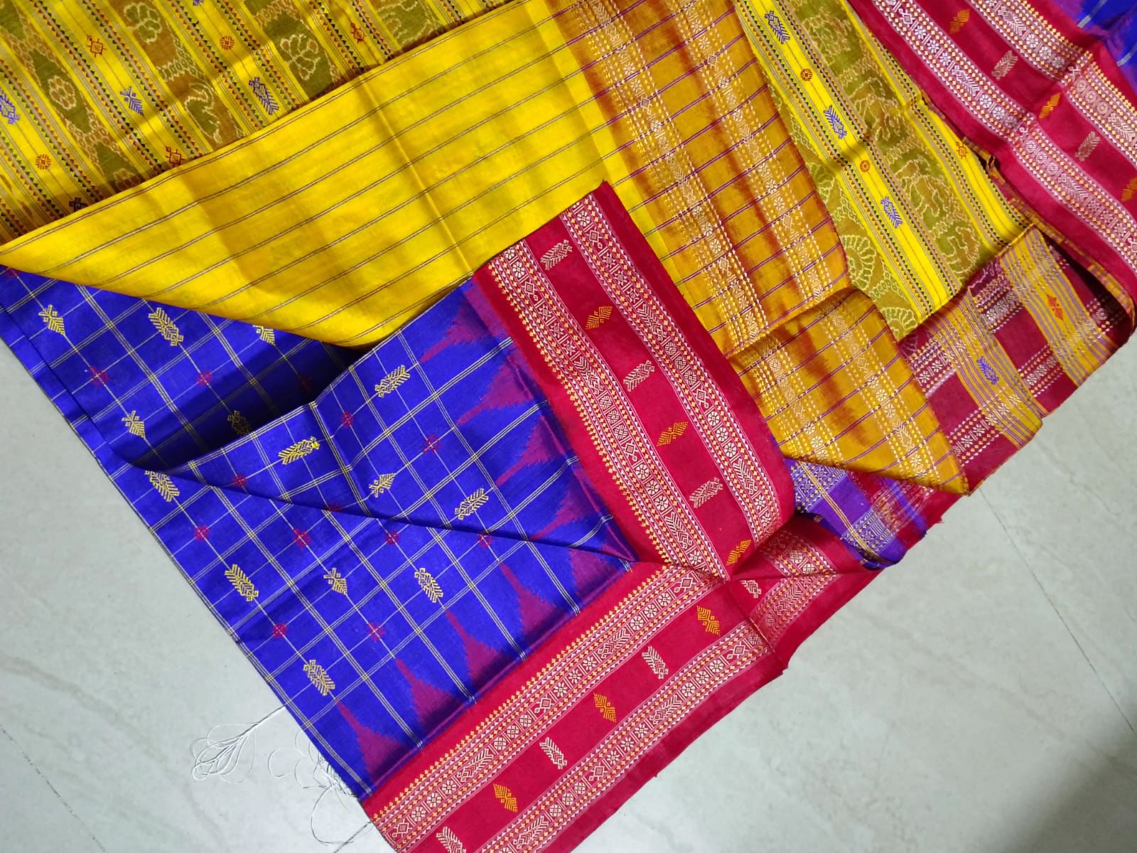 Hazar Booti Sambalpuri Ganga Jamuna Gopalpur Tussar Saree