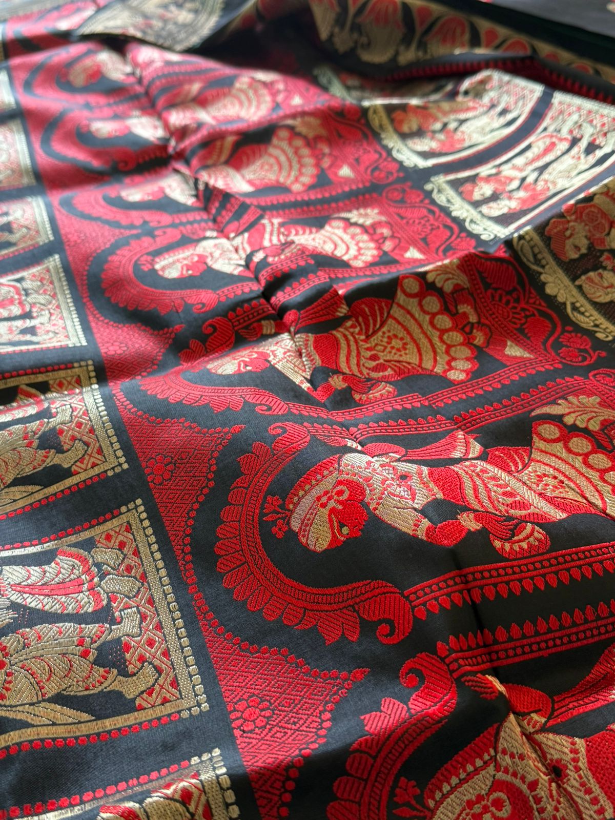 Heritage Fusion Pure Silk Swarnochuri–Baluchuri Saree