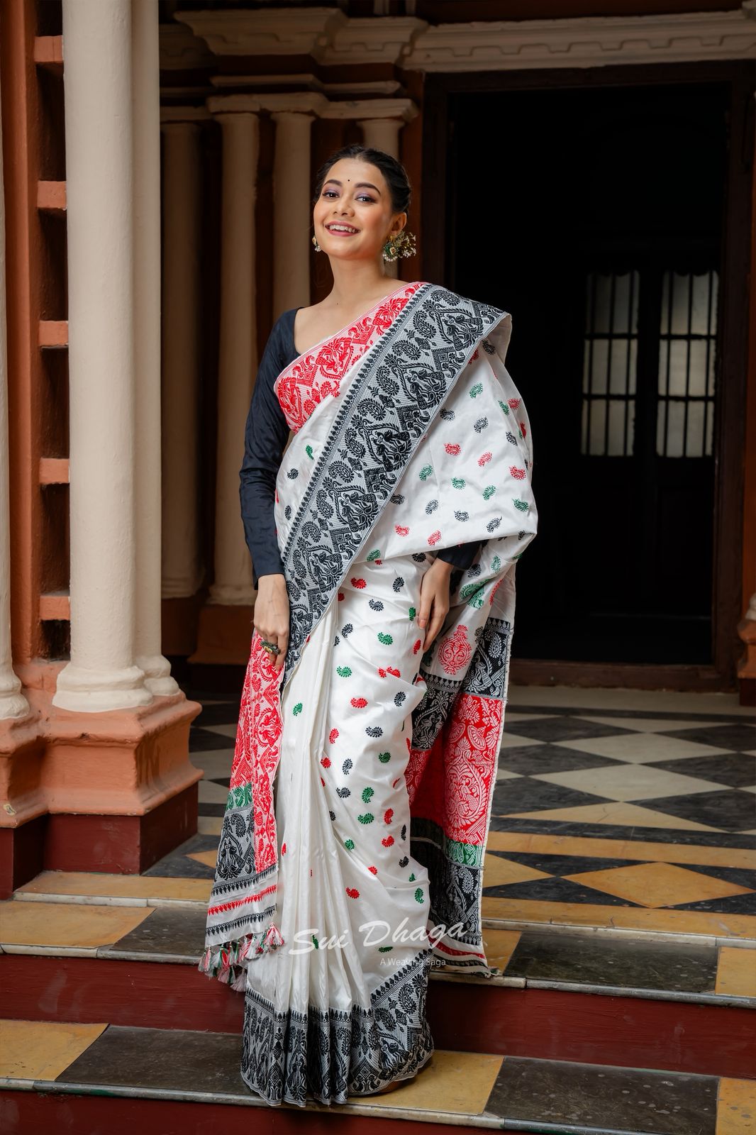 Ganga Jamuna Mulberry Silk Assam Heritage Saree