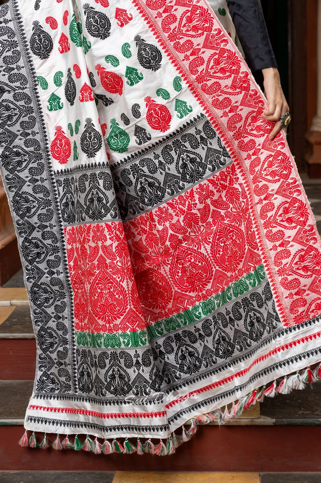 Ganga Jamuna Mulberry Silk Assam Heritage Saree