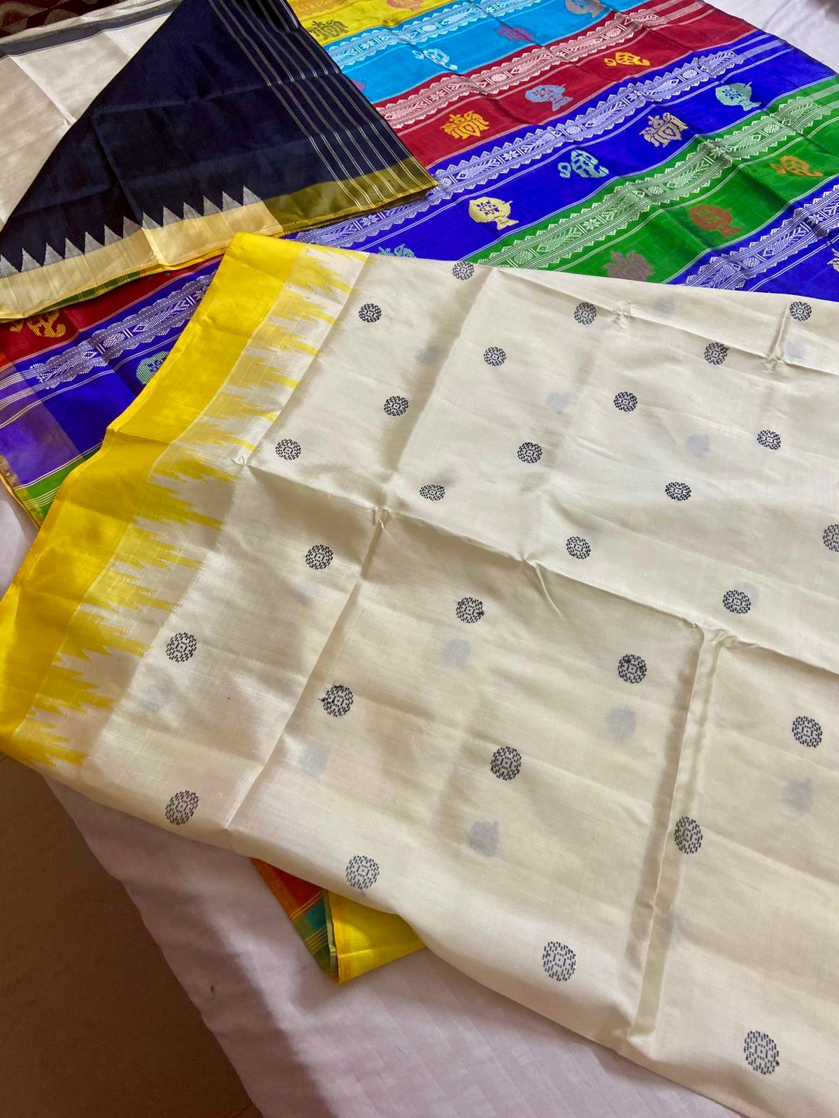 Ganga Jamuna Double Pallu Berhampuri Silk Masterpiece