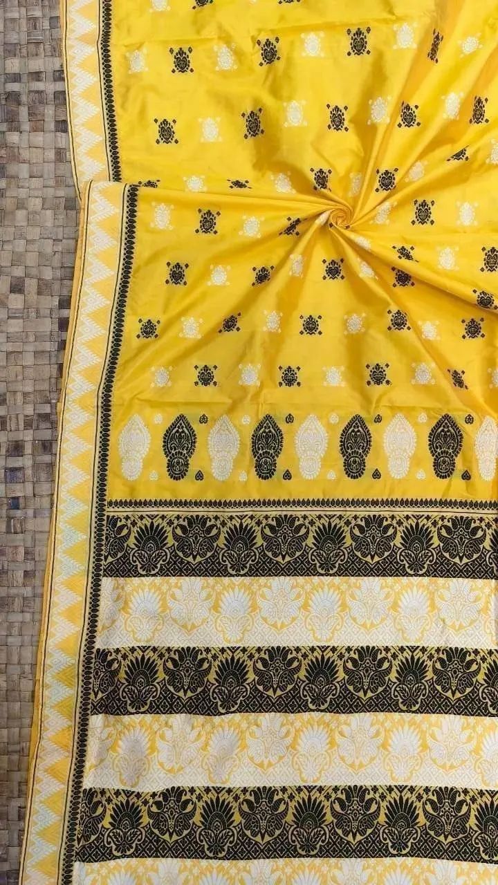 Peetambara Black Thread Paat Silk Saree