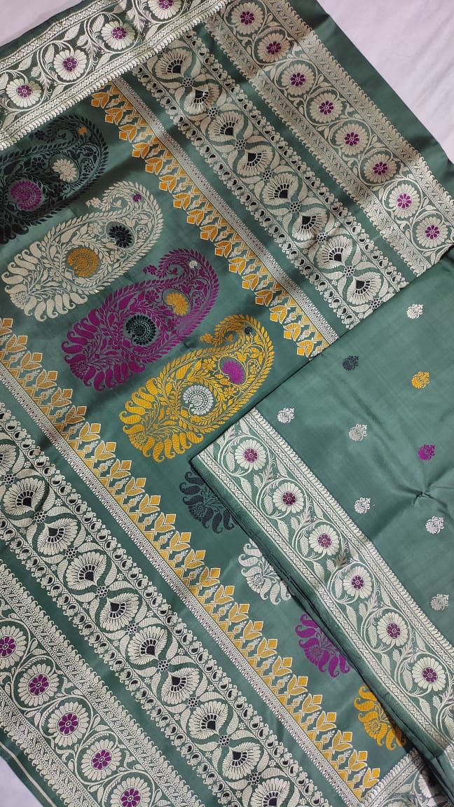 Kalka Paisley Revival Butta Baluchuri Silk Saree