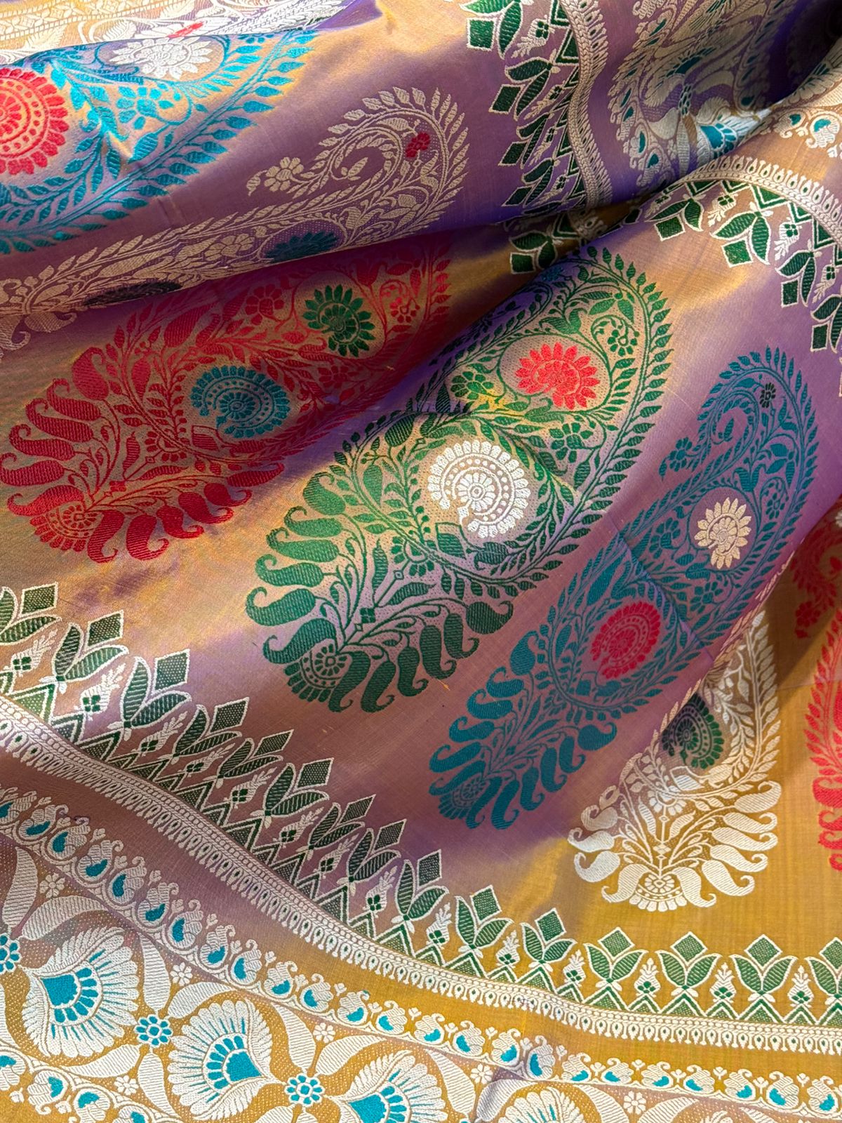 Rangkalpa Paisley Baluchuri Silk Saree