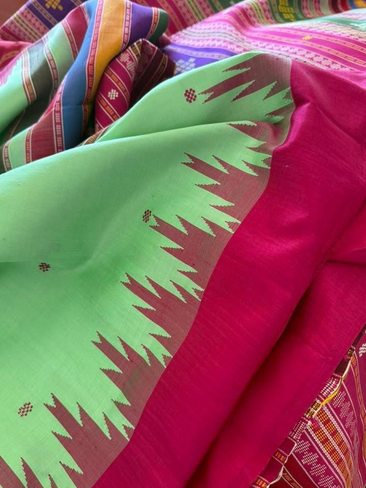 Summer Glow Pure Silk Berhampuri Saree