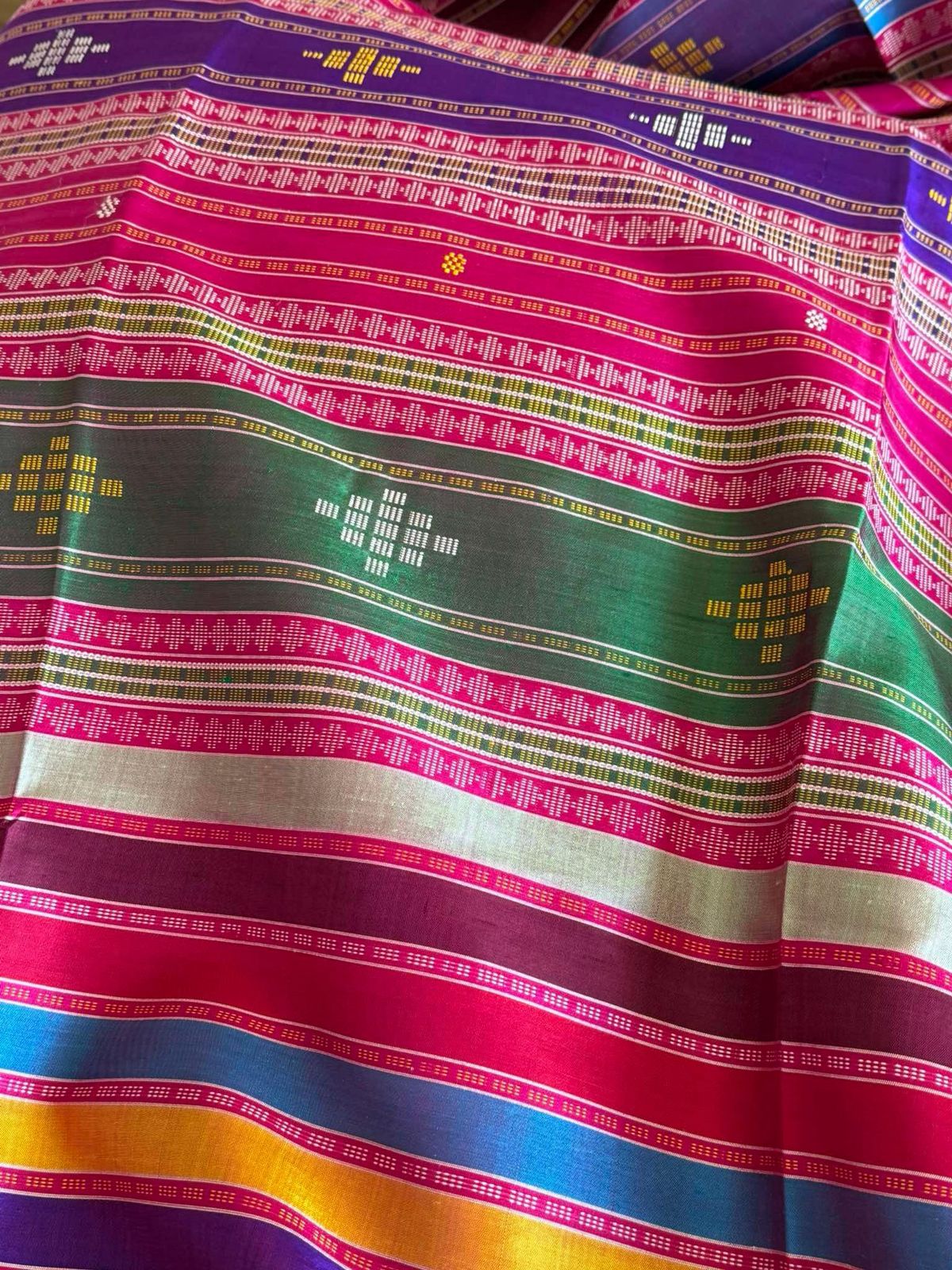 Summer Glow Pure Silk Berhampuri Saree