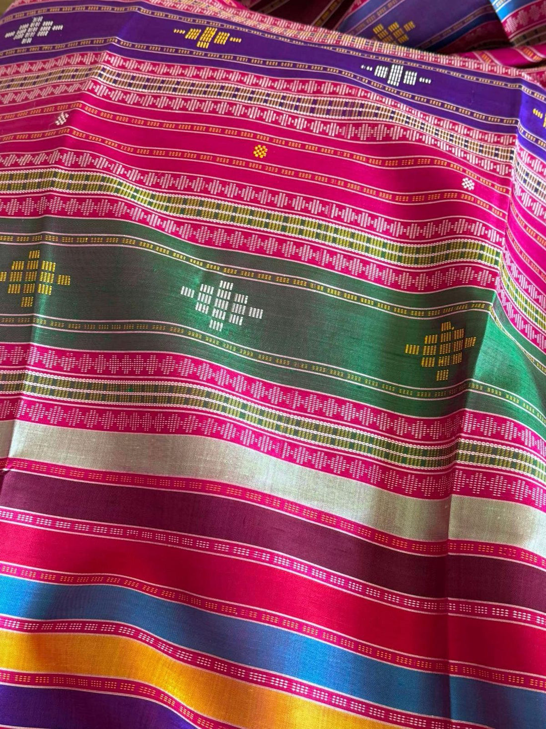 Summer Glow Pure Silk Berhampuri Saree