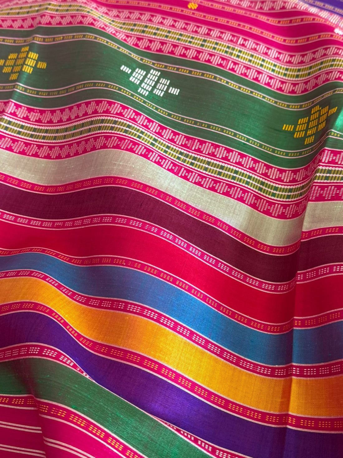 Summer Glow Pure Silk Berhampuri Saree