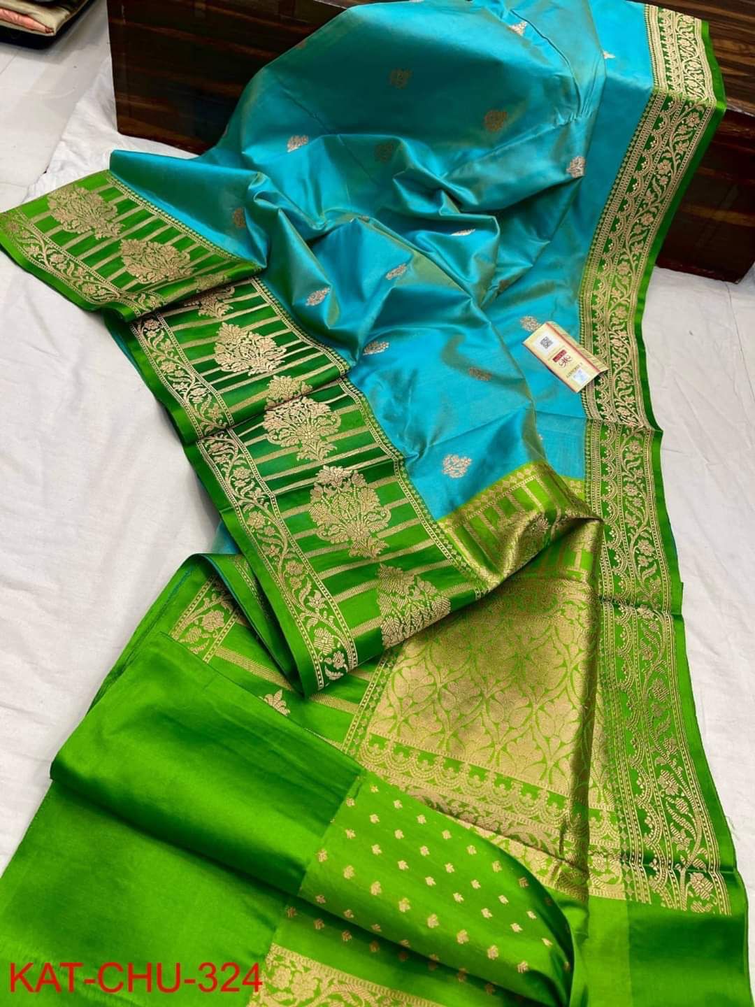 Antique Zari Statement Banarasi Katan Silk Saree