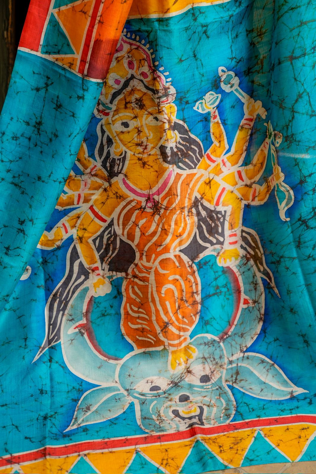 Devi Sutra Batik Mulberry Silk Saree