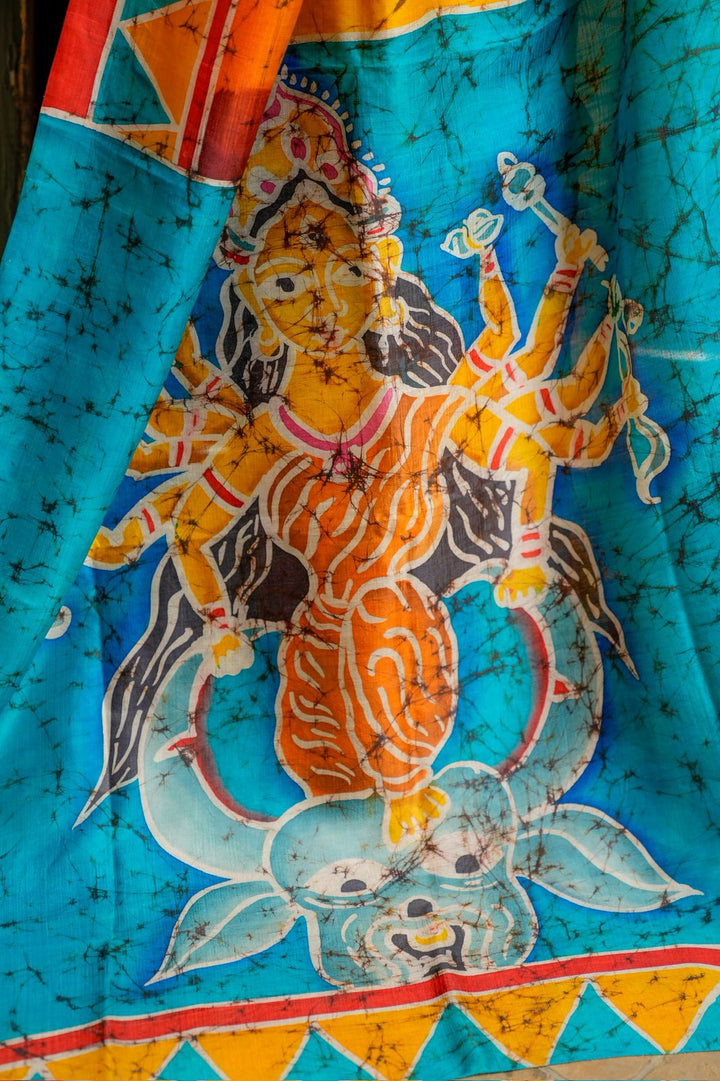 Devi Sutra Batik Mulberry Silk Saree