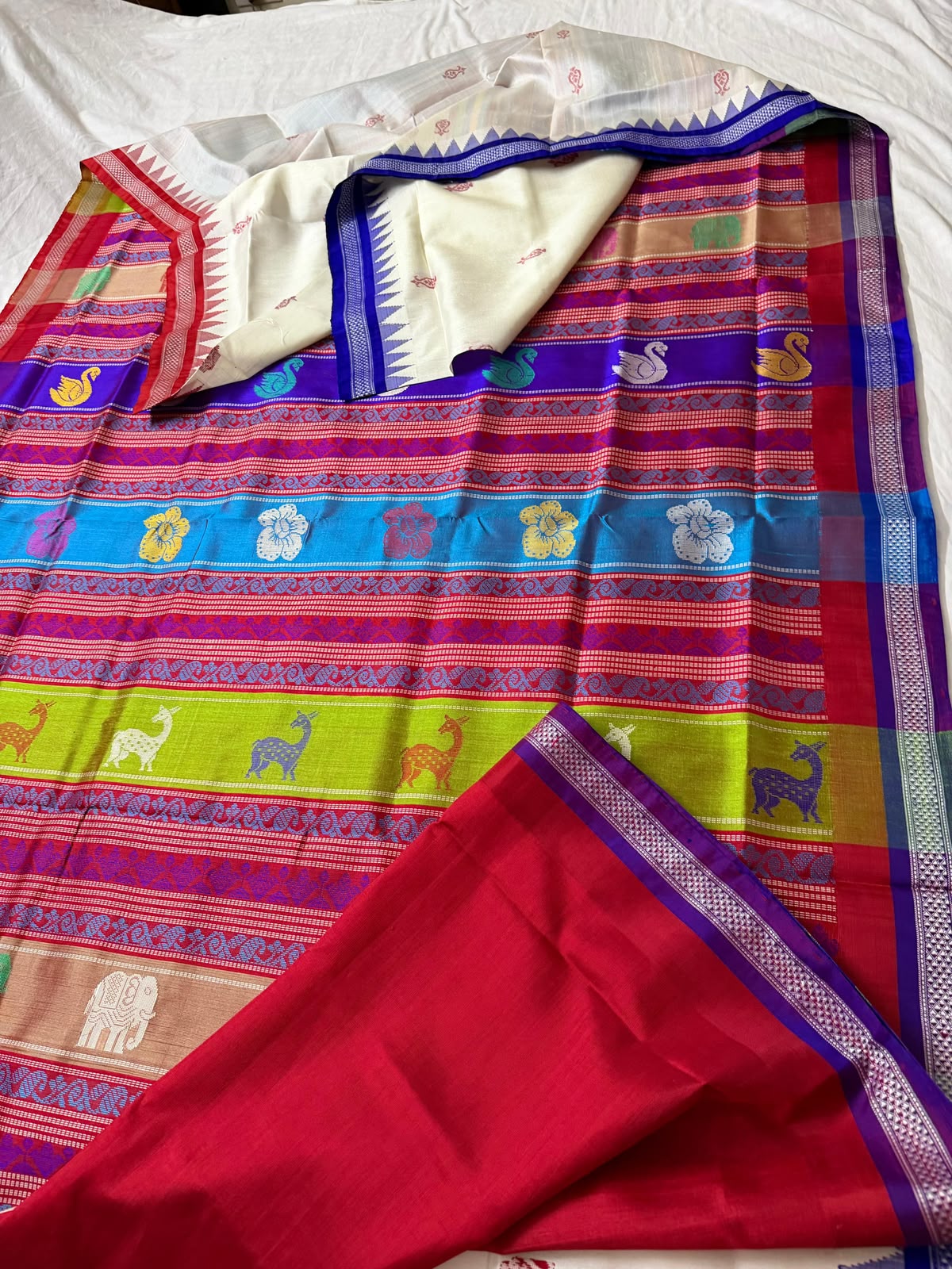 Rangotsav Berhampuri Silk Saree