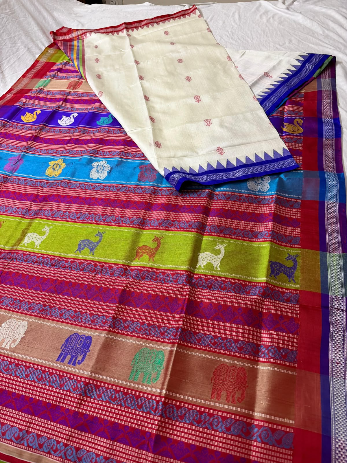 Rangotsav Berhampuri Silk Saree