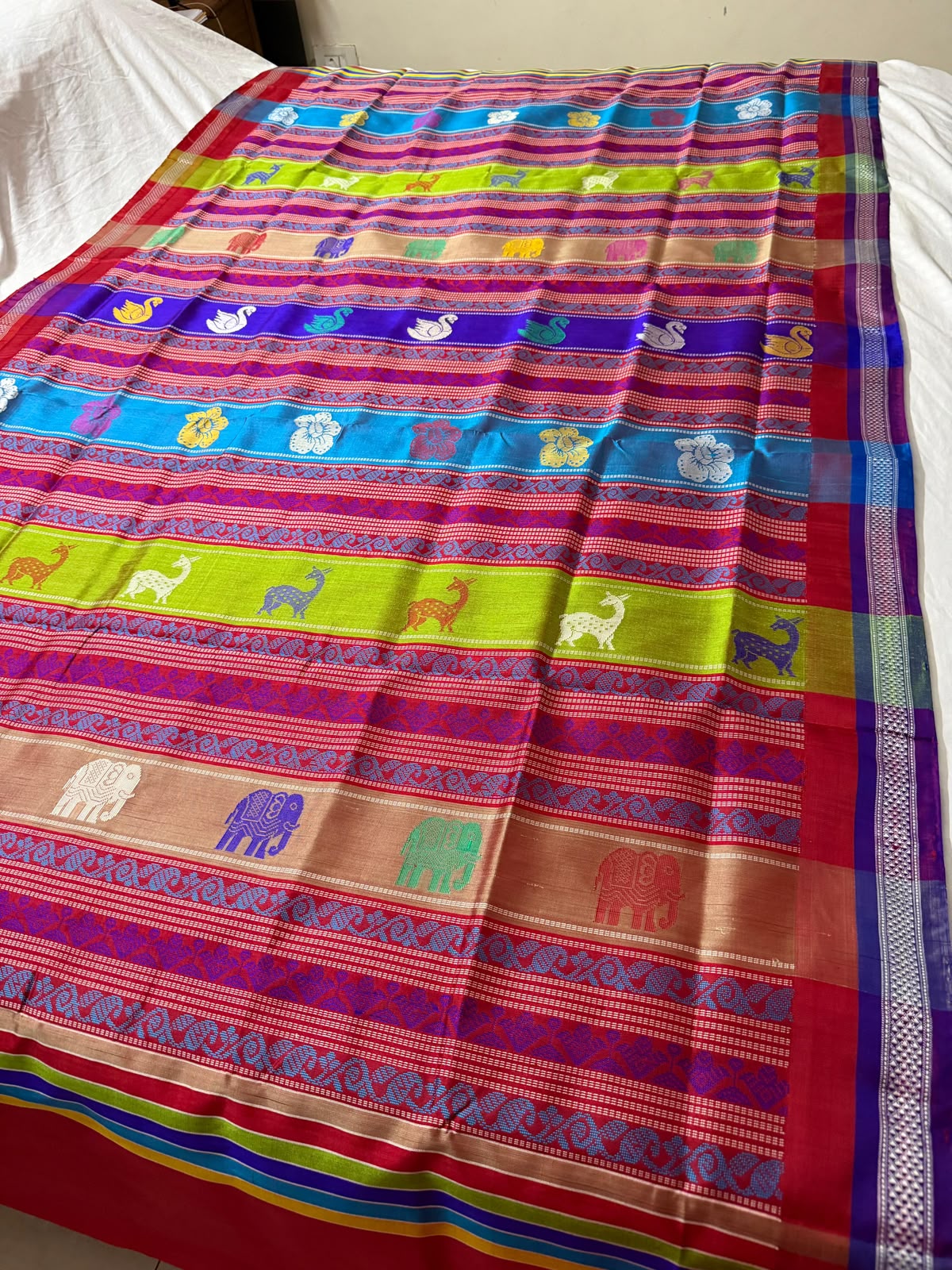 Rangotsav Berhampuri Silk Saree