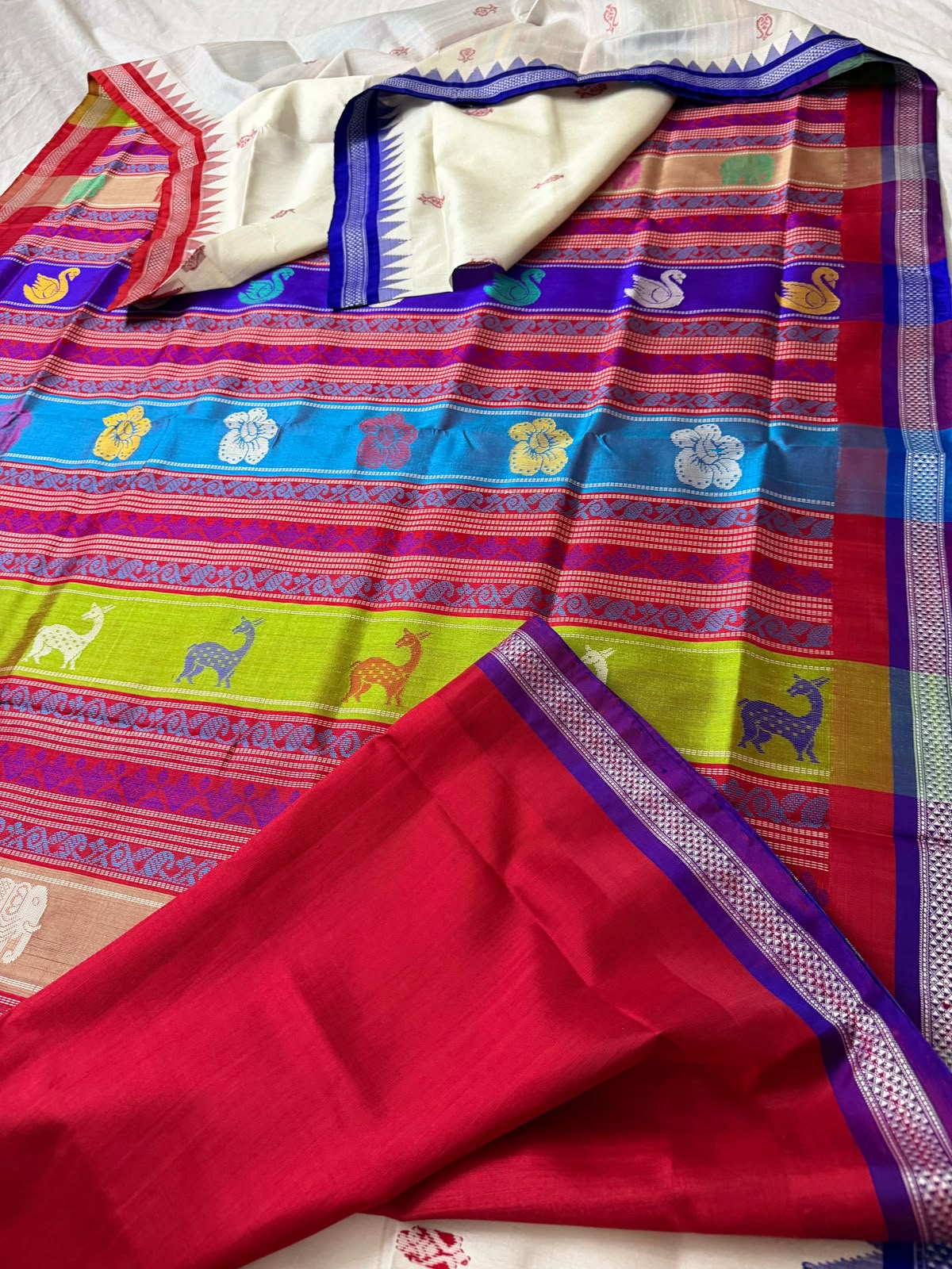 Rangotsav Berhampuri Silk Saree