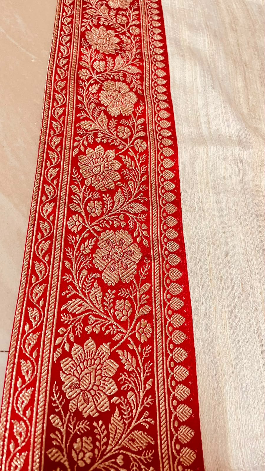 Maa Durga Shlok Pure Gicha Silk Saree