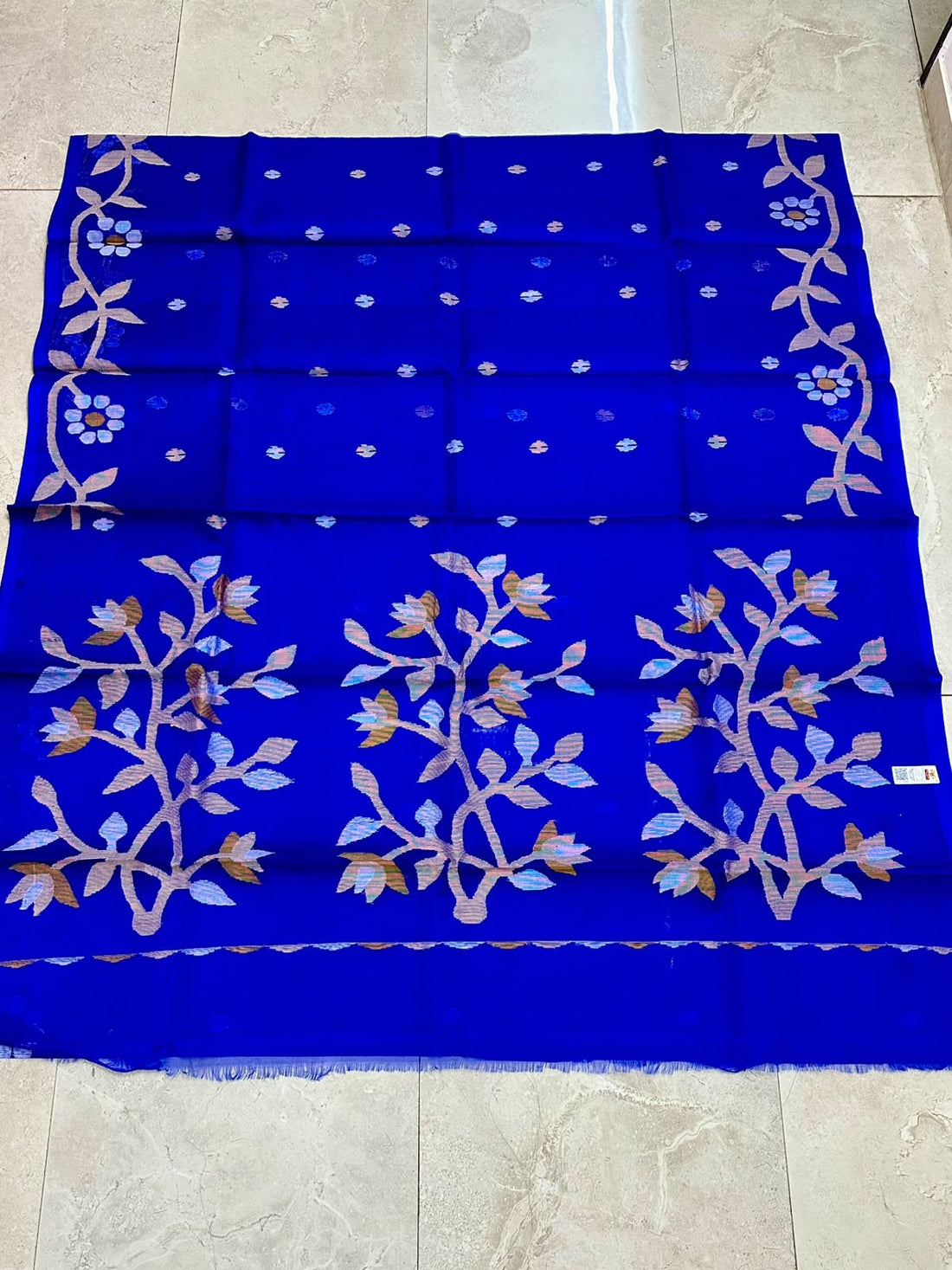 Pure Muslin Needle Jamdani Saree