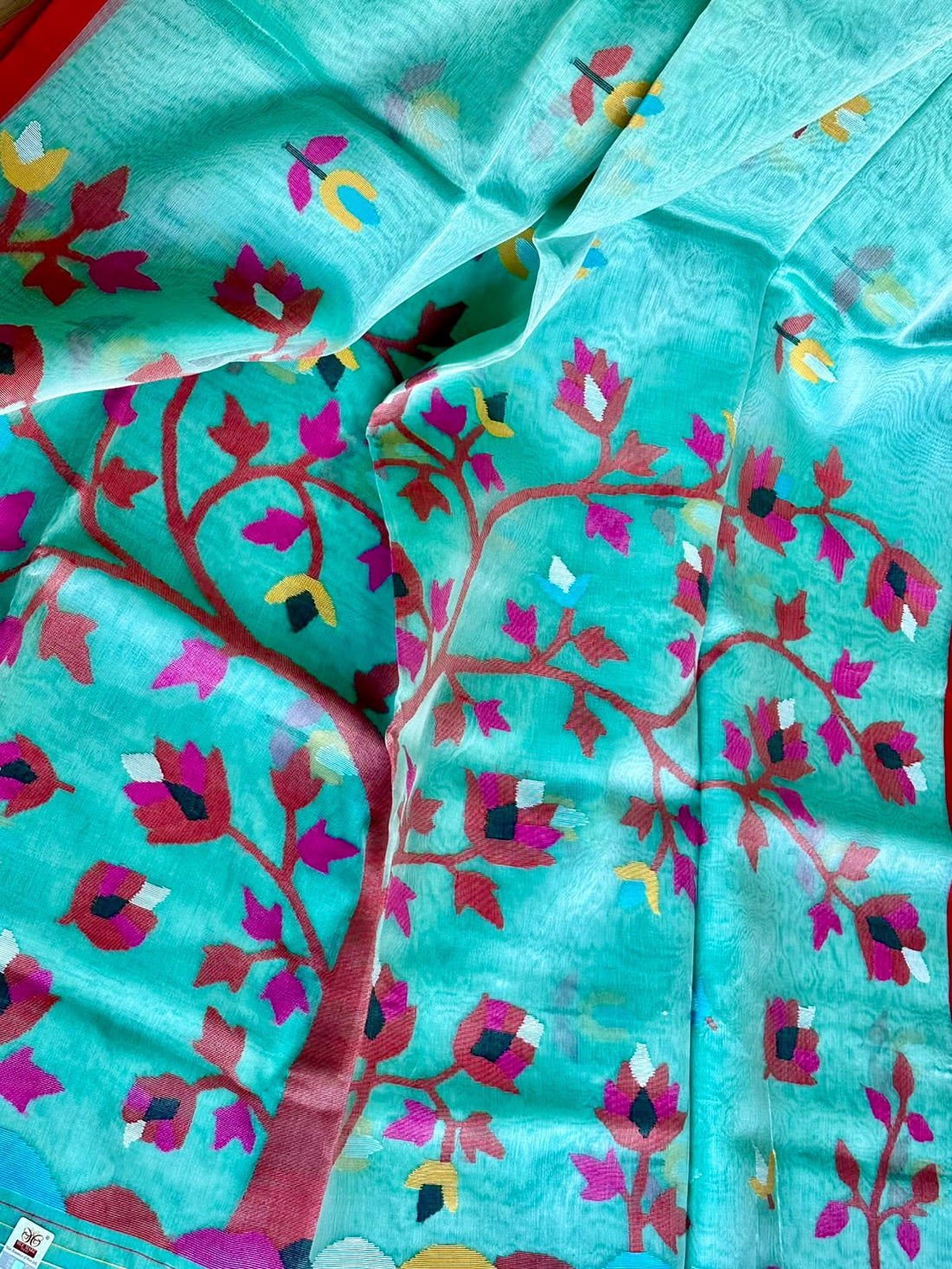 Pure Muslin Needle Jamdani Saree