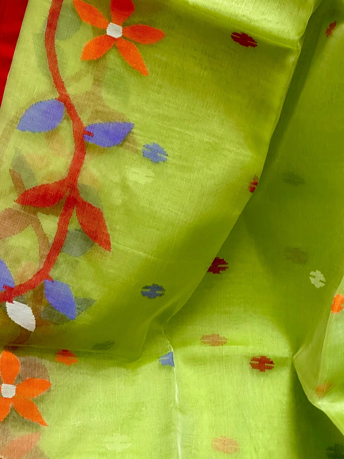 Pure Muslin Needle Jamdani Saree