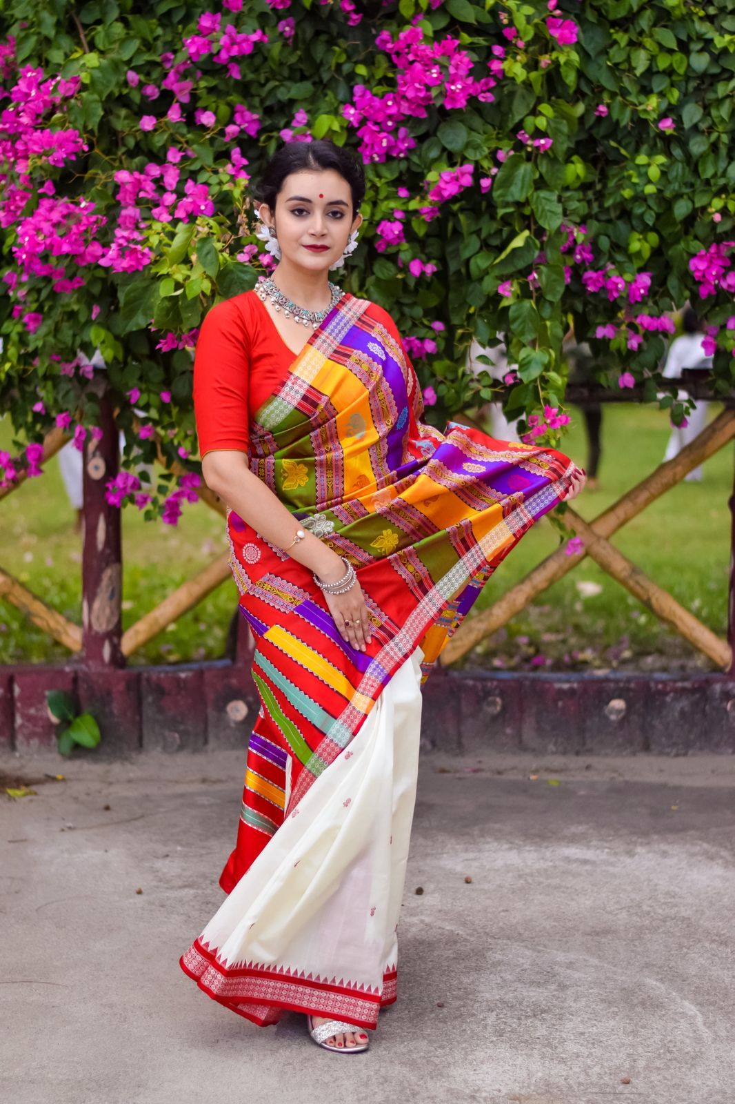Royal Grandeur Berhampuri Pure Silk Saree