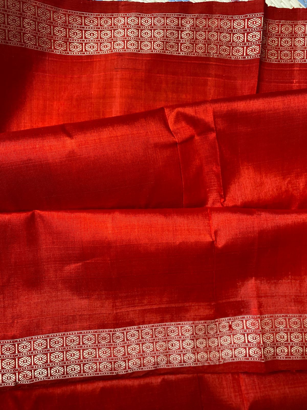 Royal Grandeur Berhampuri Pure Silk Saree