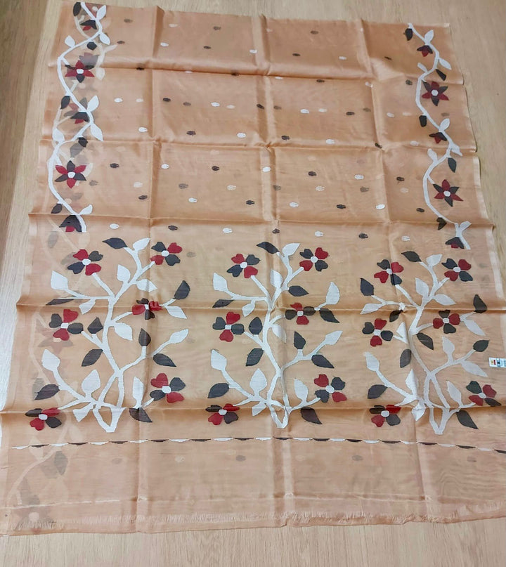 Pure Muslin Needle Jamdani Saree