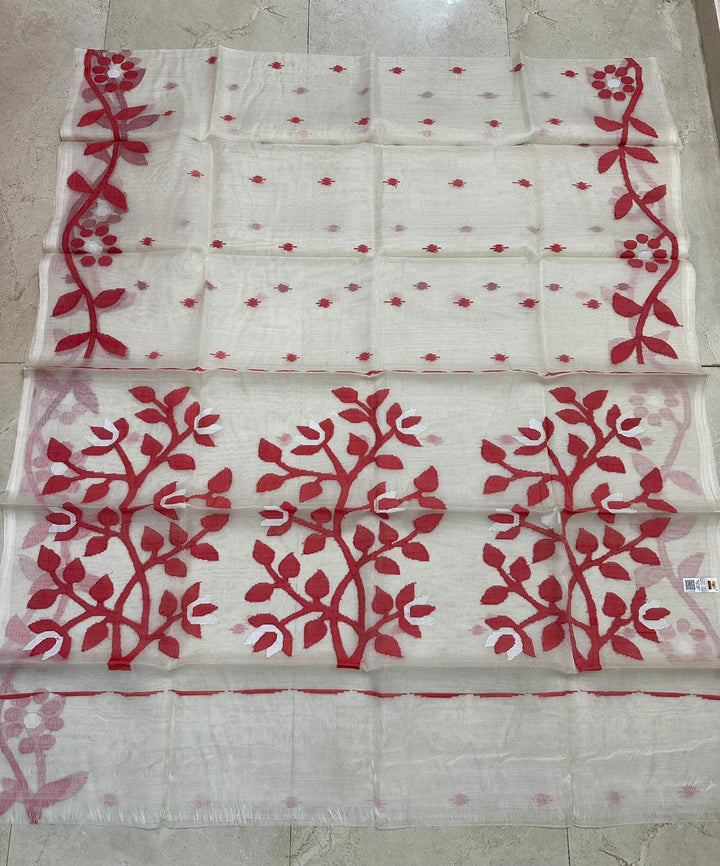 Pure Muslin Needle Jamdani Saree