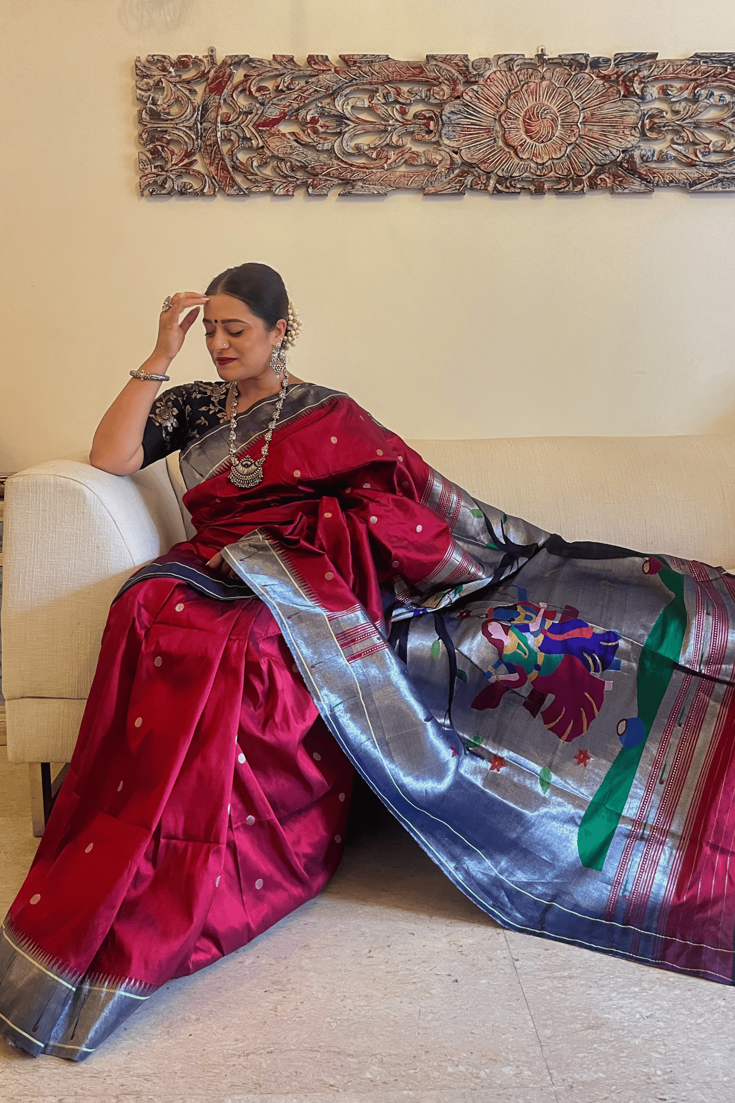Divine Harmony Paithani Pure Silk Saree