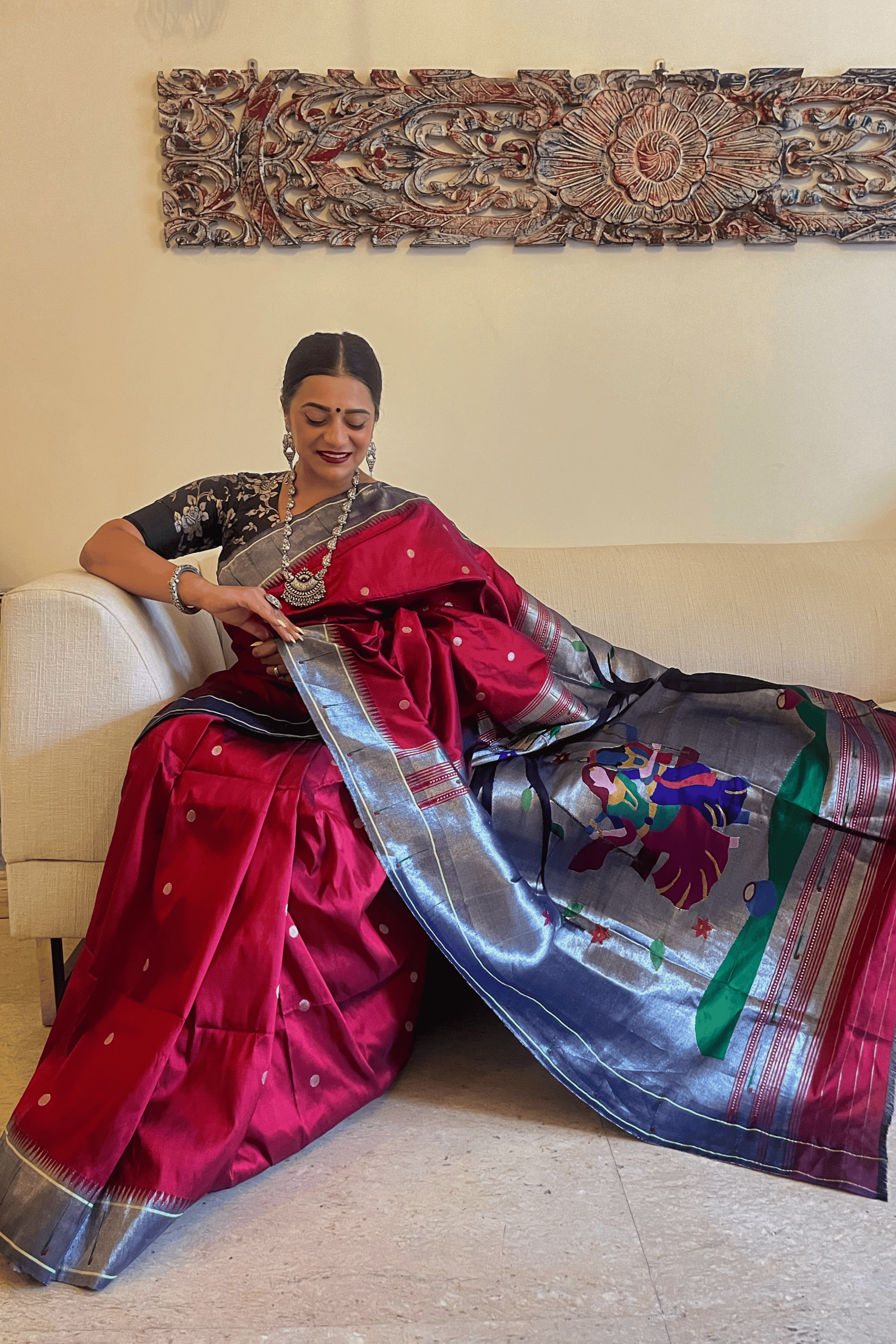 Divine Harmony Paithani Pure Silk Saree