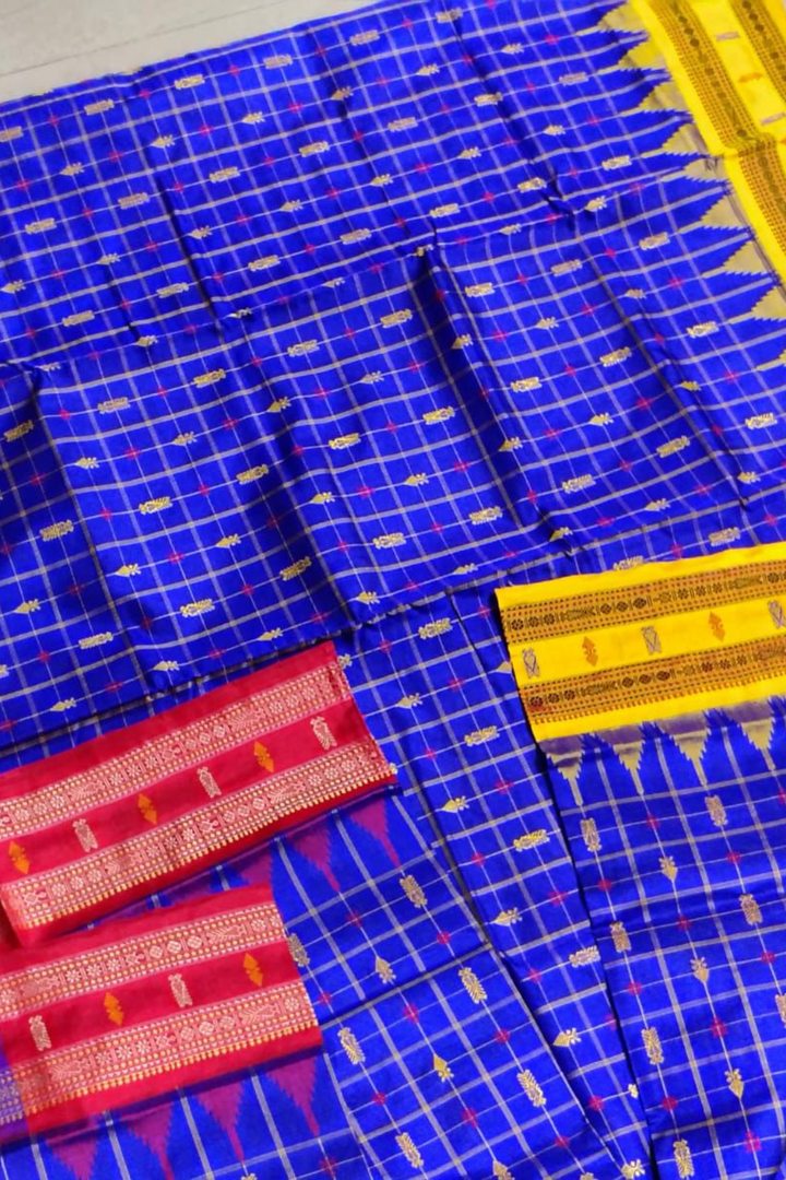 Hazar Booti Sambalpuri Ganga Jamuna Gopalpur Tussar Saree