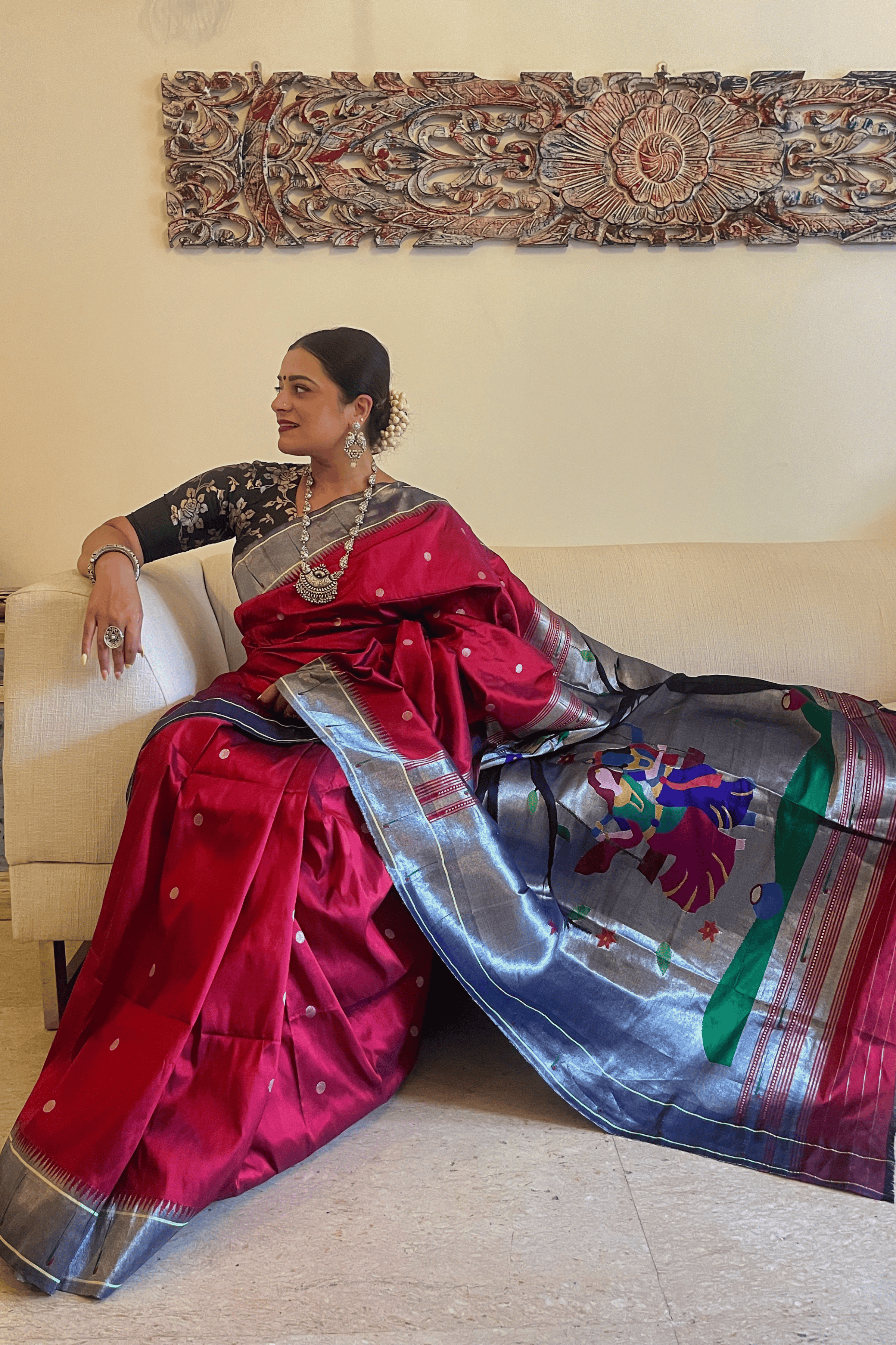 Divine Harmony Paithani Pure Silk Saree