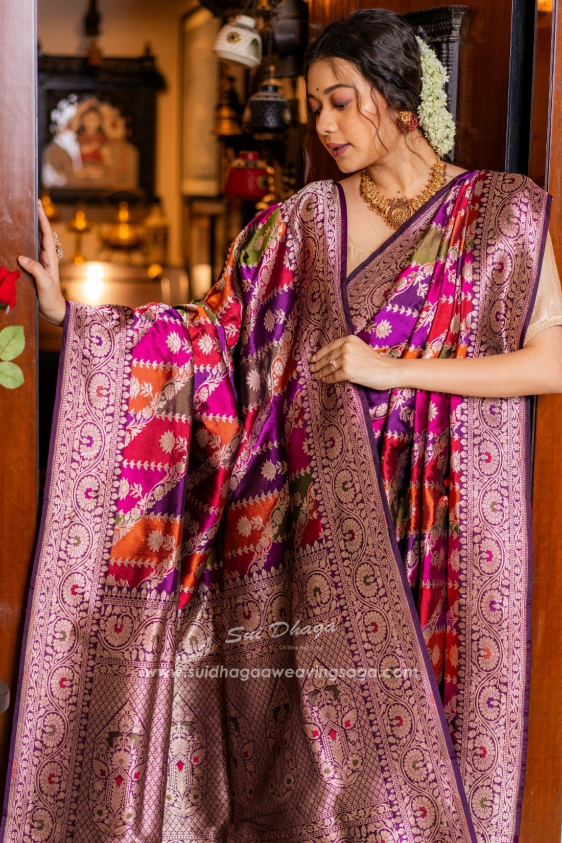 Banarasi Rangkaat Katan Pure Silk Saree - Available on PRE ORDER
