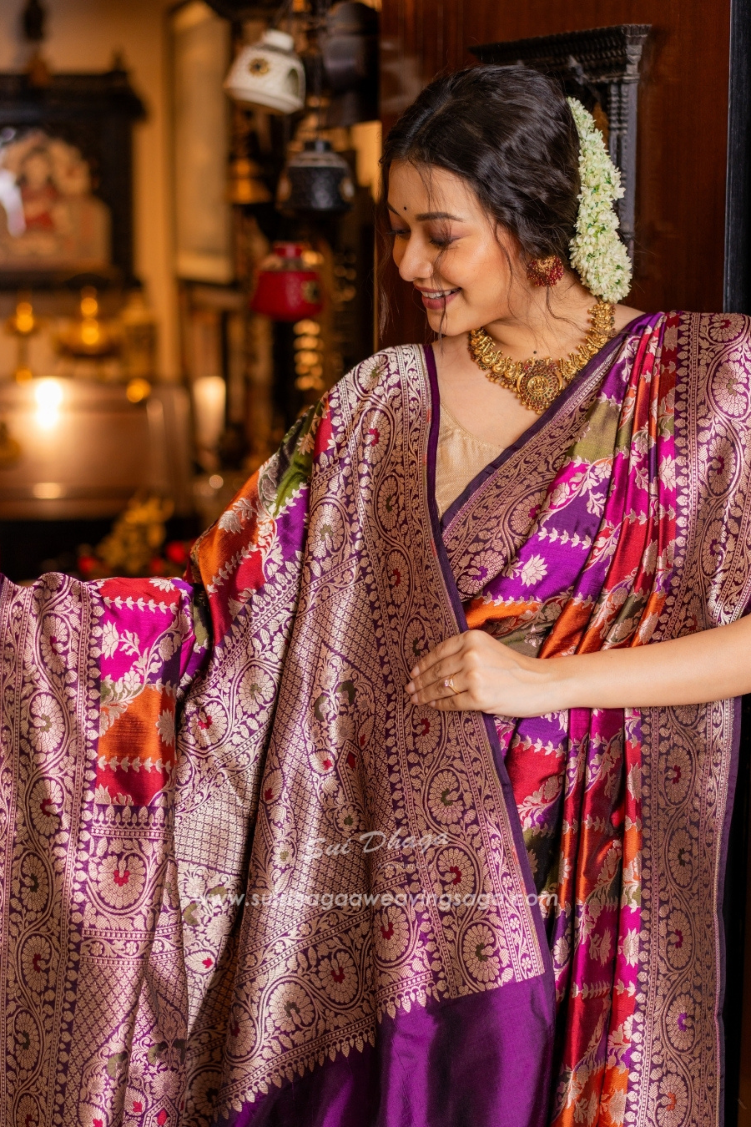 Banarasi Rangkaat Katan Pure Silk Saree - Available on PRE ORDER
