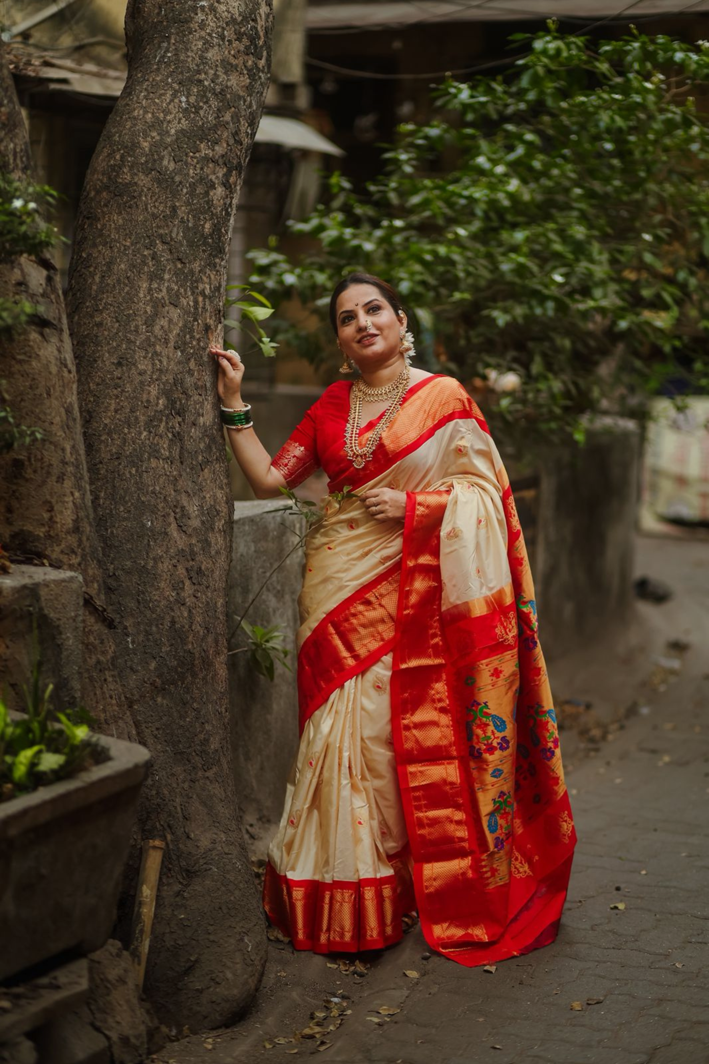 Royal Peacock Paithani Saree
