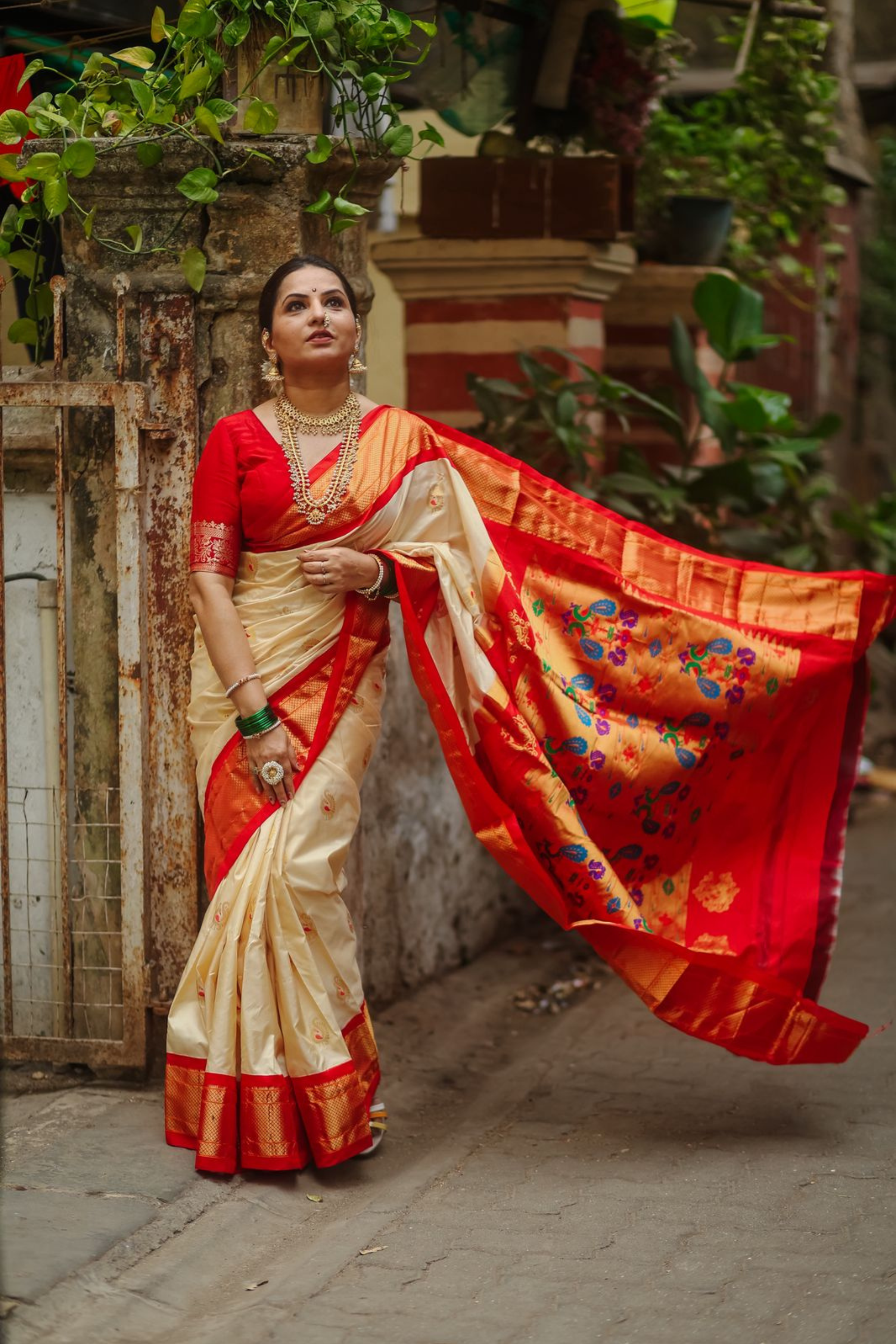 Royal Peacock Paithani Saree
