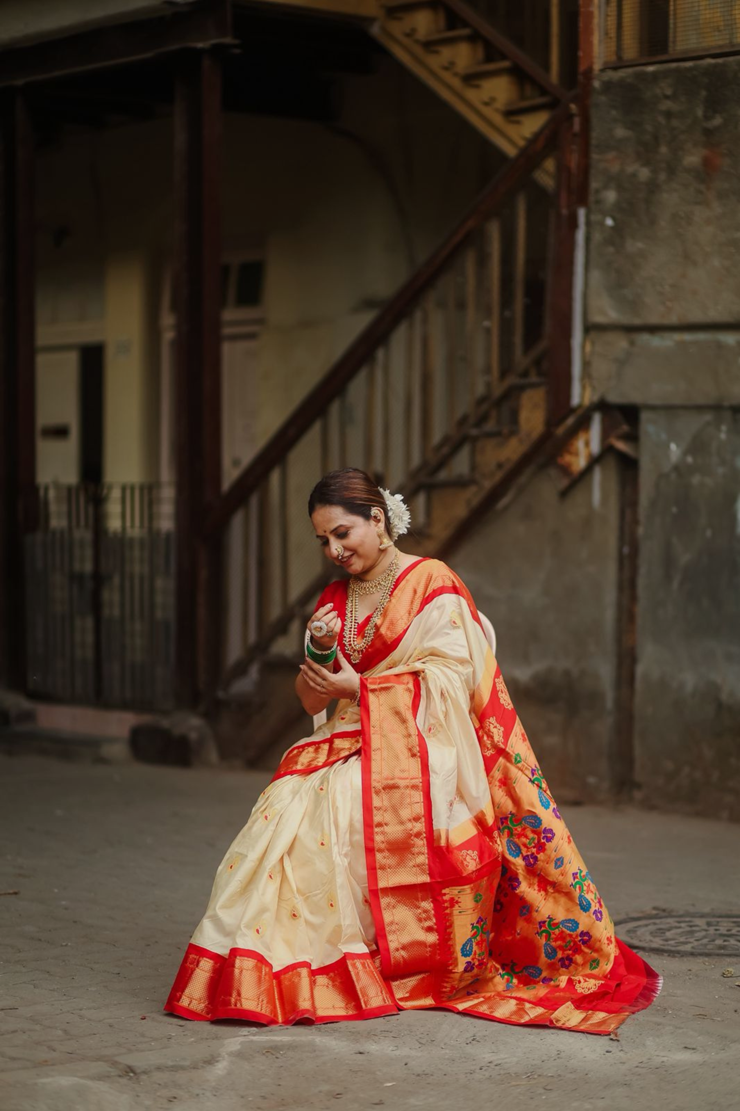 Royal Peacock Paithani Saree