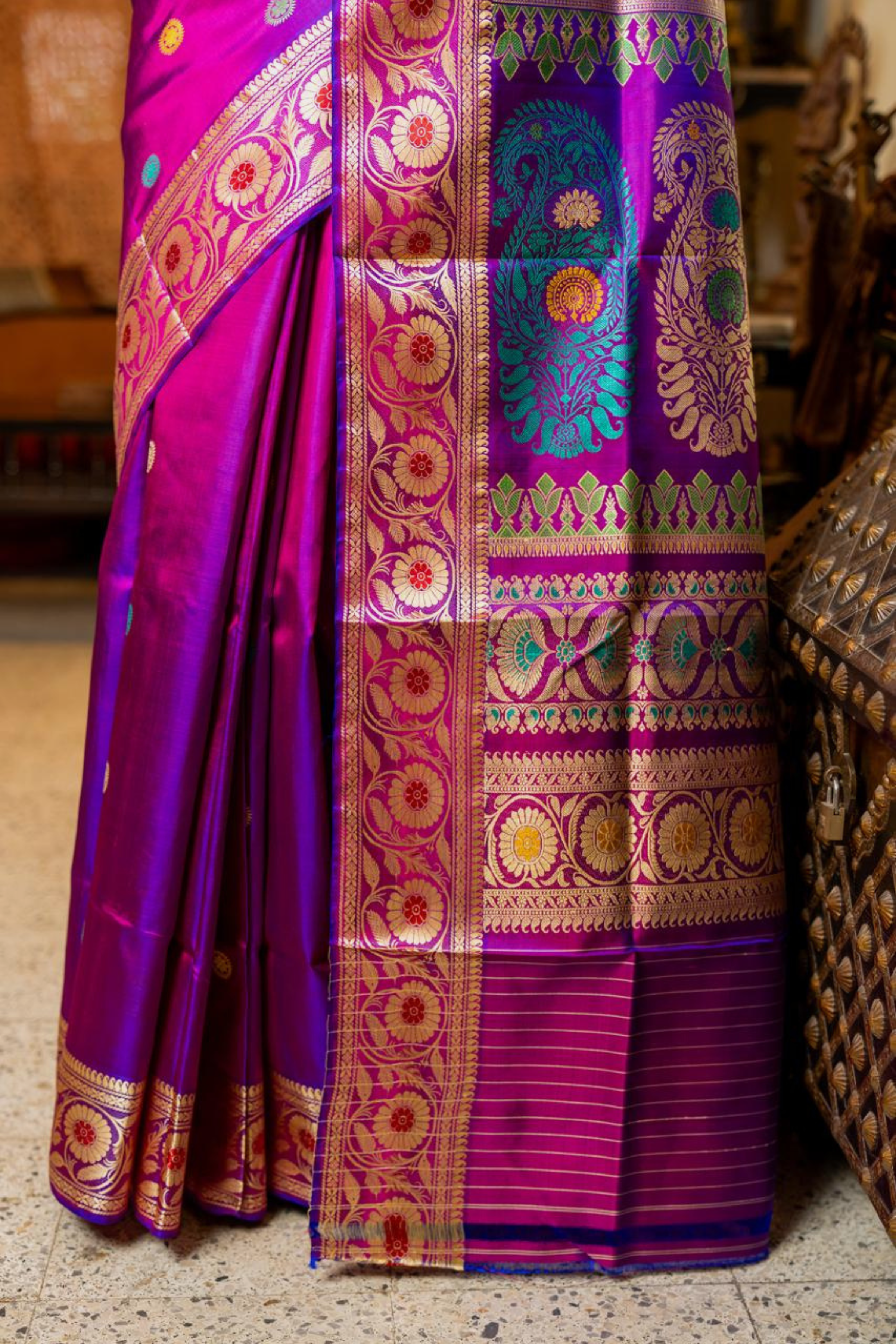 Revival Heritage Baluchuri Pure Silk Saree