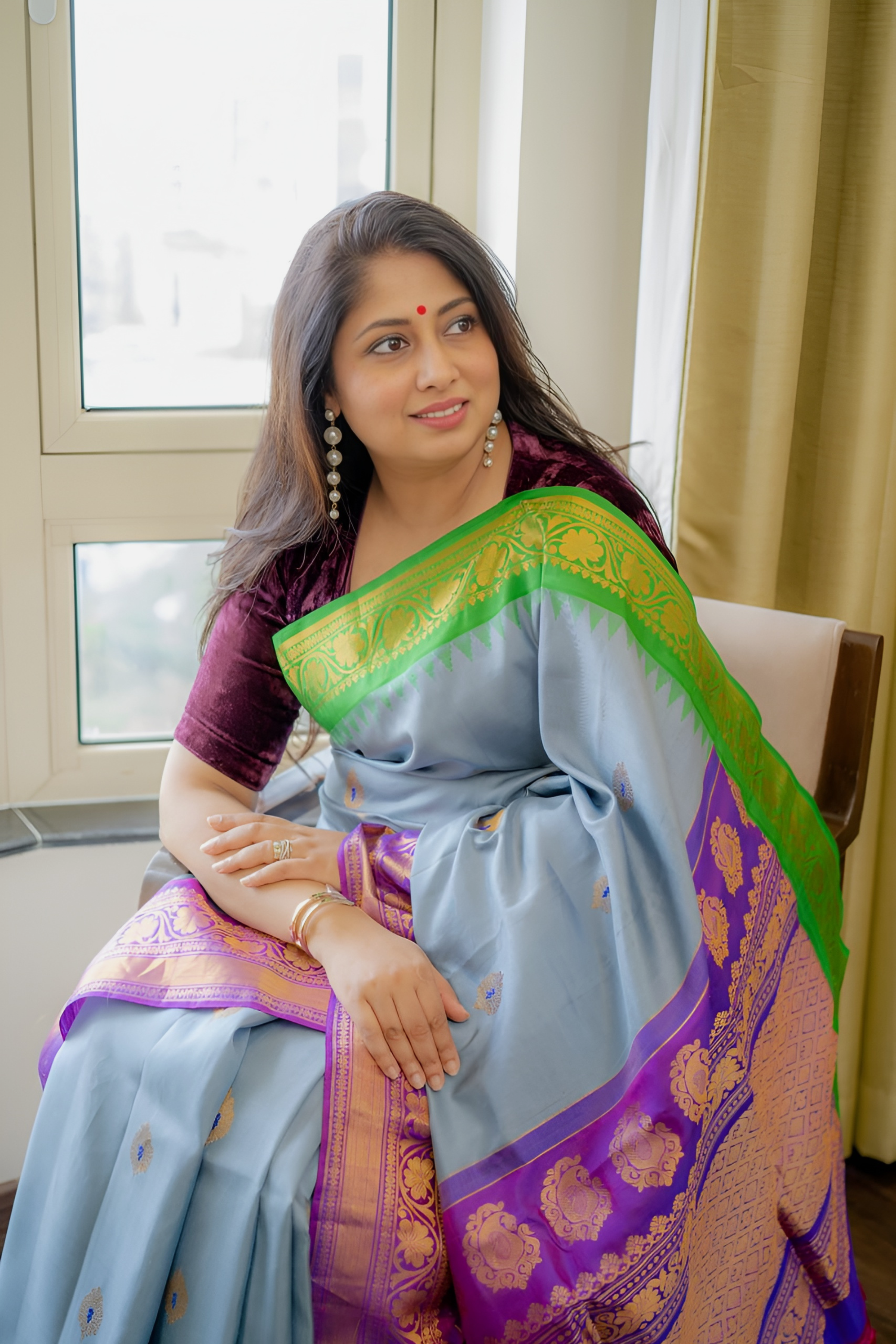 Regal Radiance Gadwal Pure Silk Saree