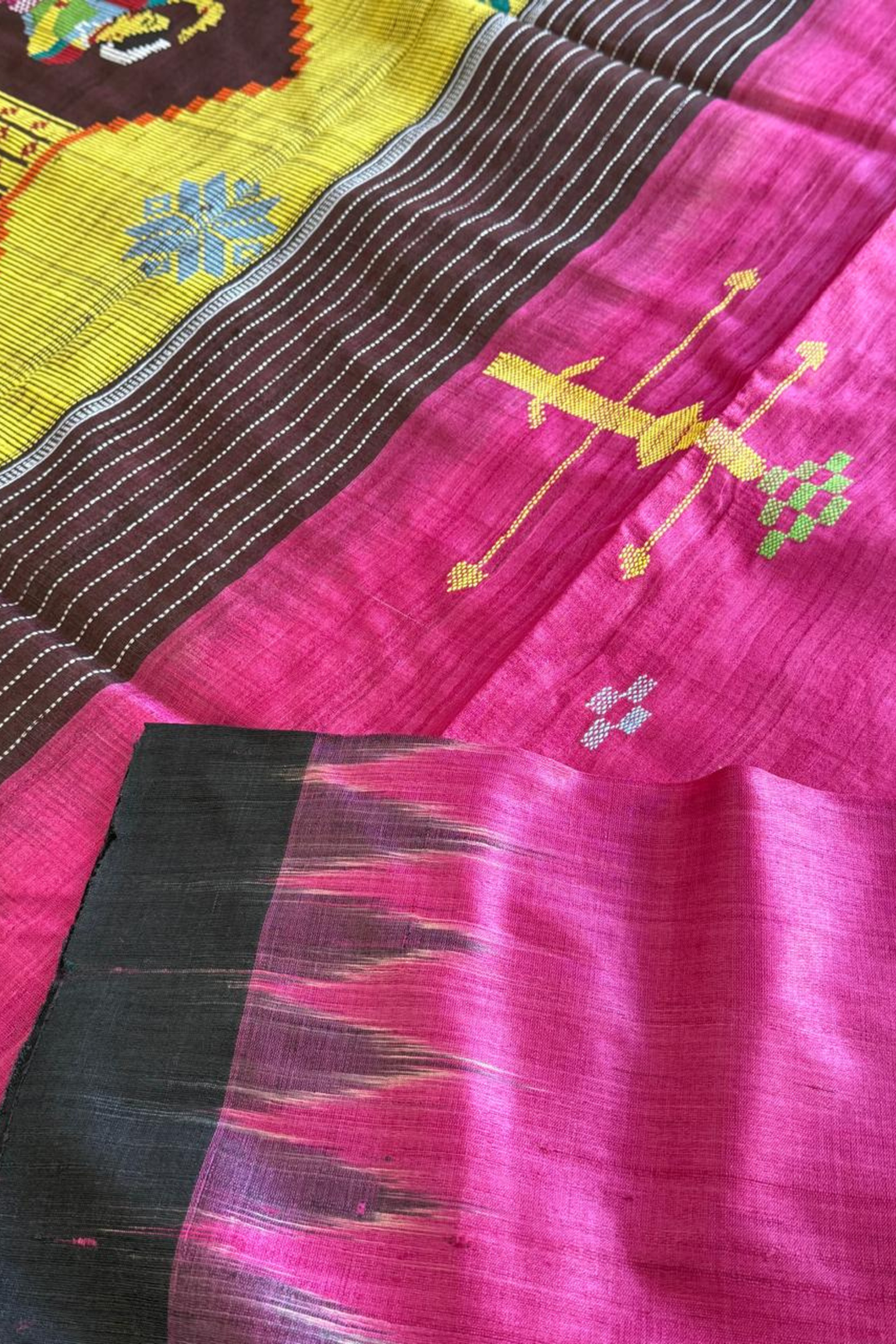 Gopalpur Pure Tussar Saree with Nartaki Design