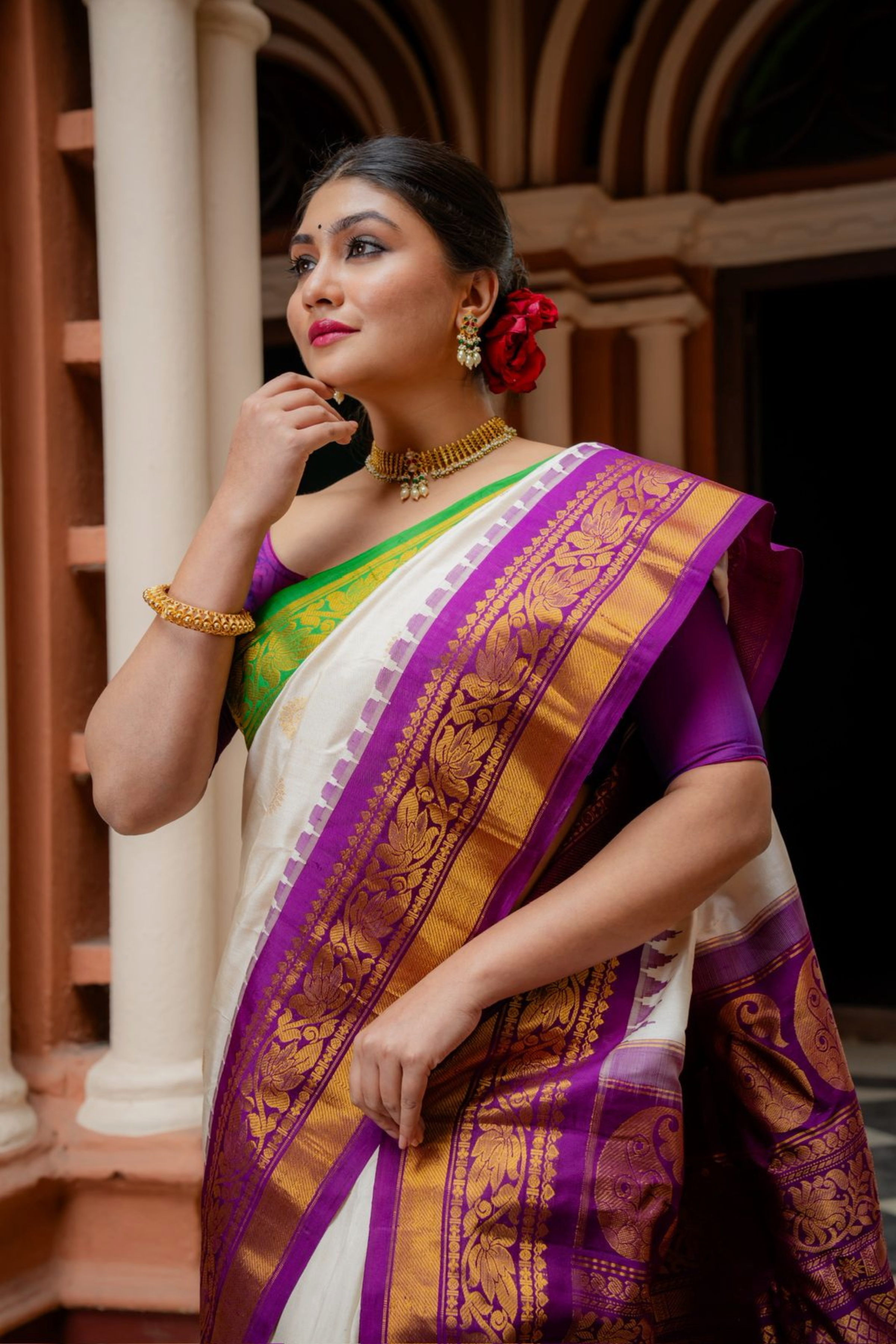 Divine Harmony Gadwal Pure Silk Saree